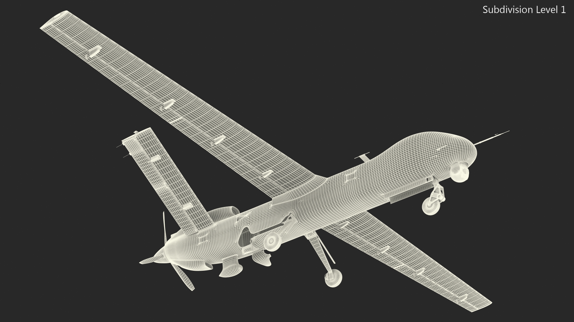 3D Combat Drone TAI Anka S model