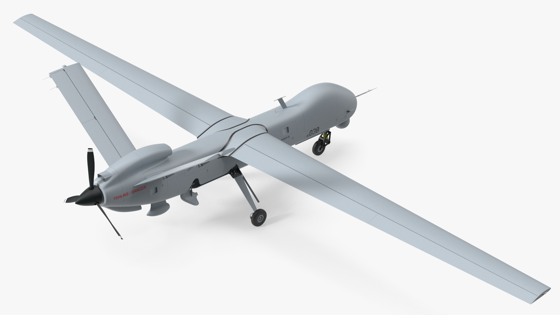 3D Combat Drone TAI Anka S model