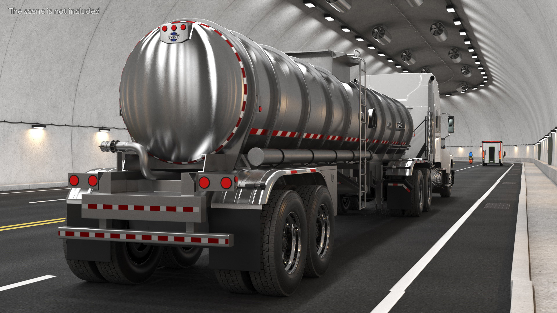 2025 Highway Truck and Tanker Trailer 3D