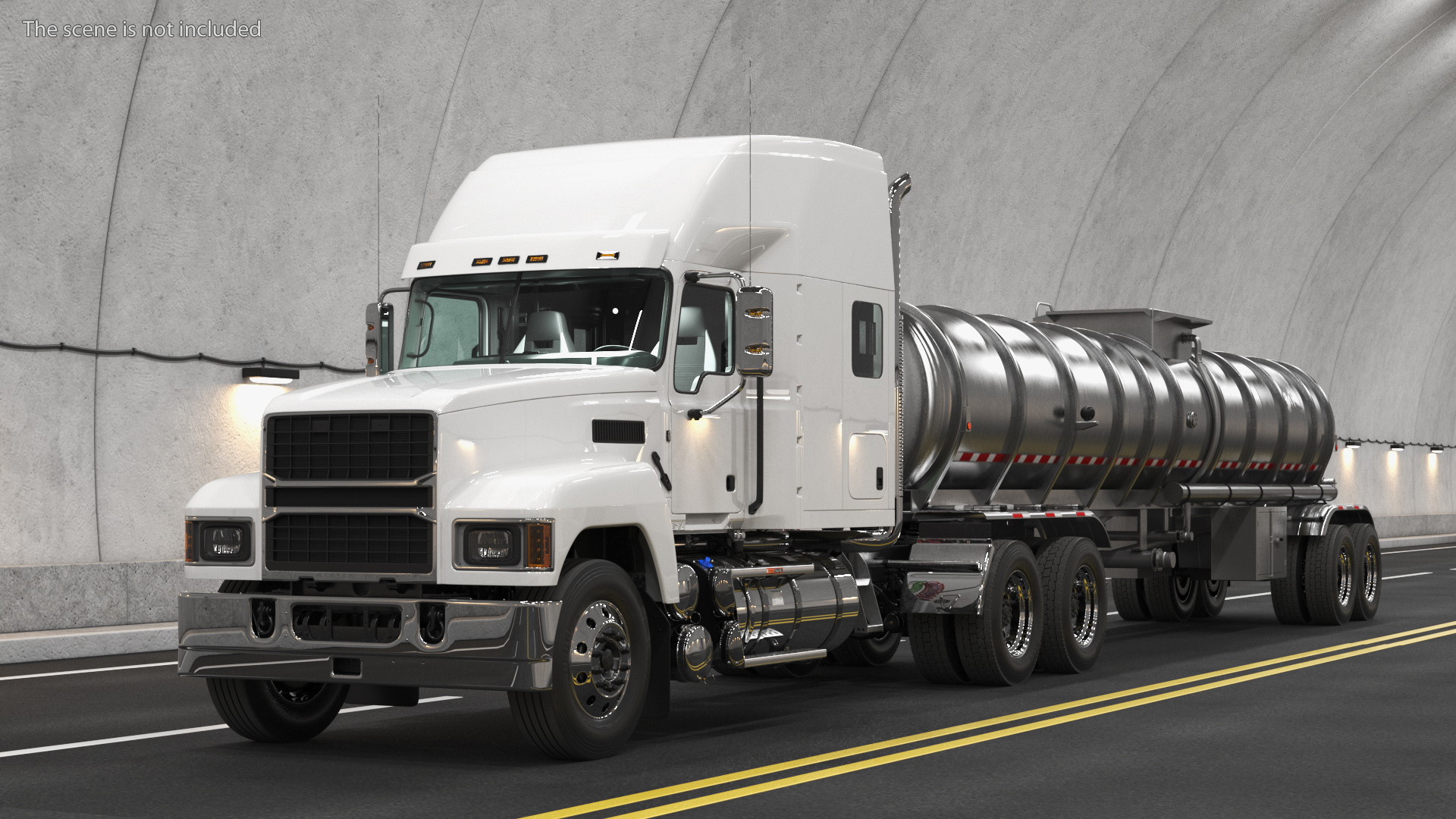 2025 Highway Truck and Tanker Trailer 3D