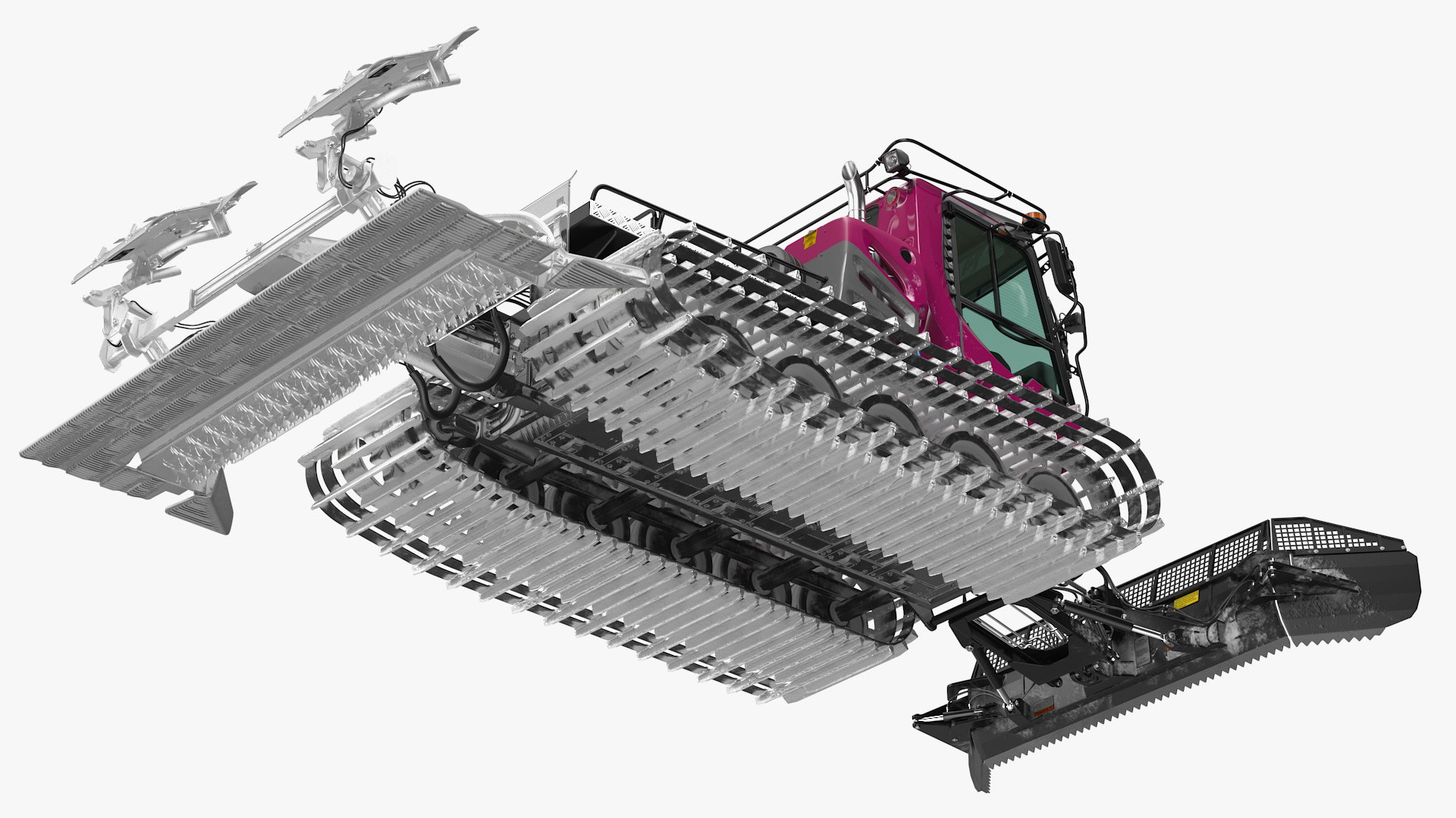 Snowcat with Snowplow Generic 3D model