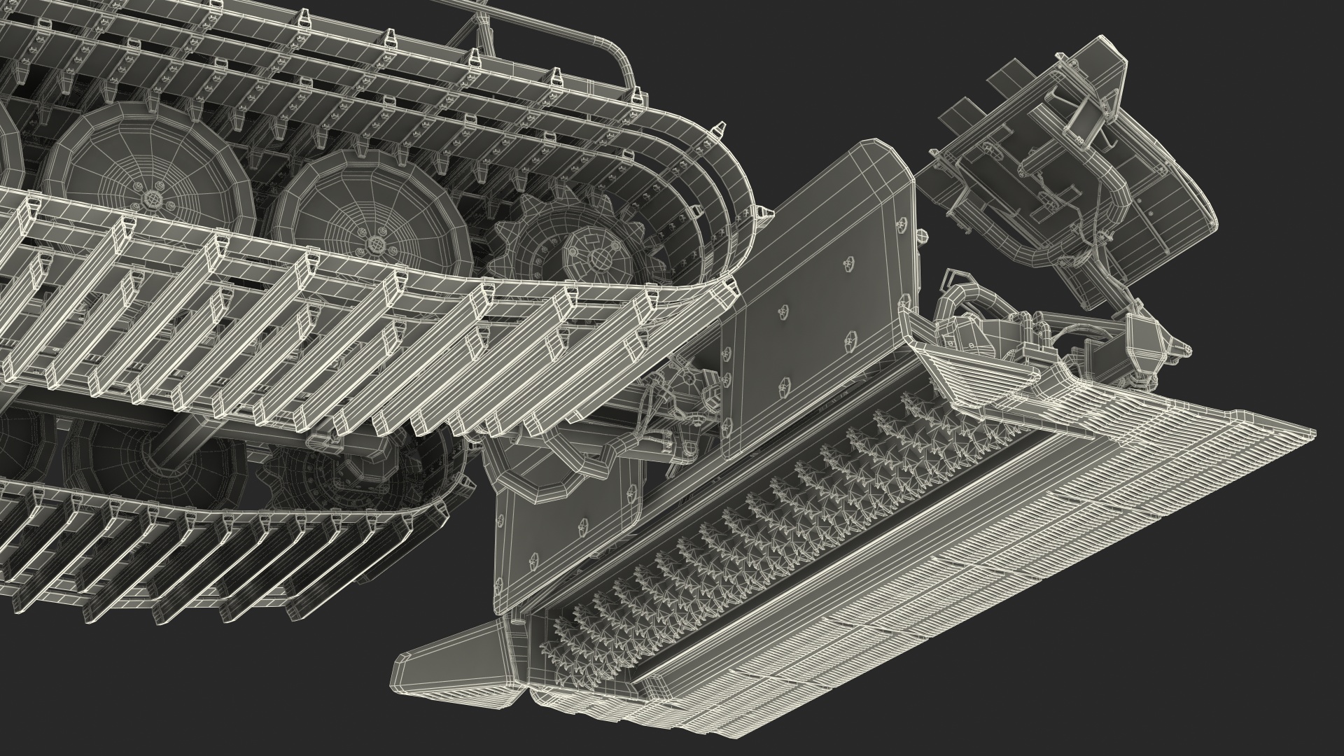 Snowcat with Snowplow Generic 3D model