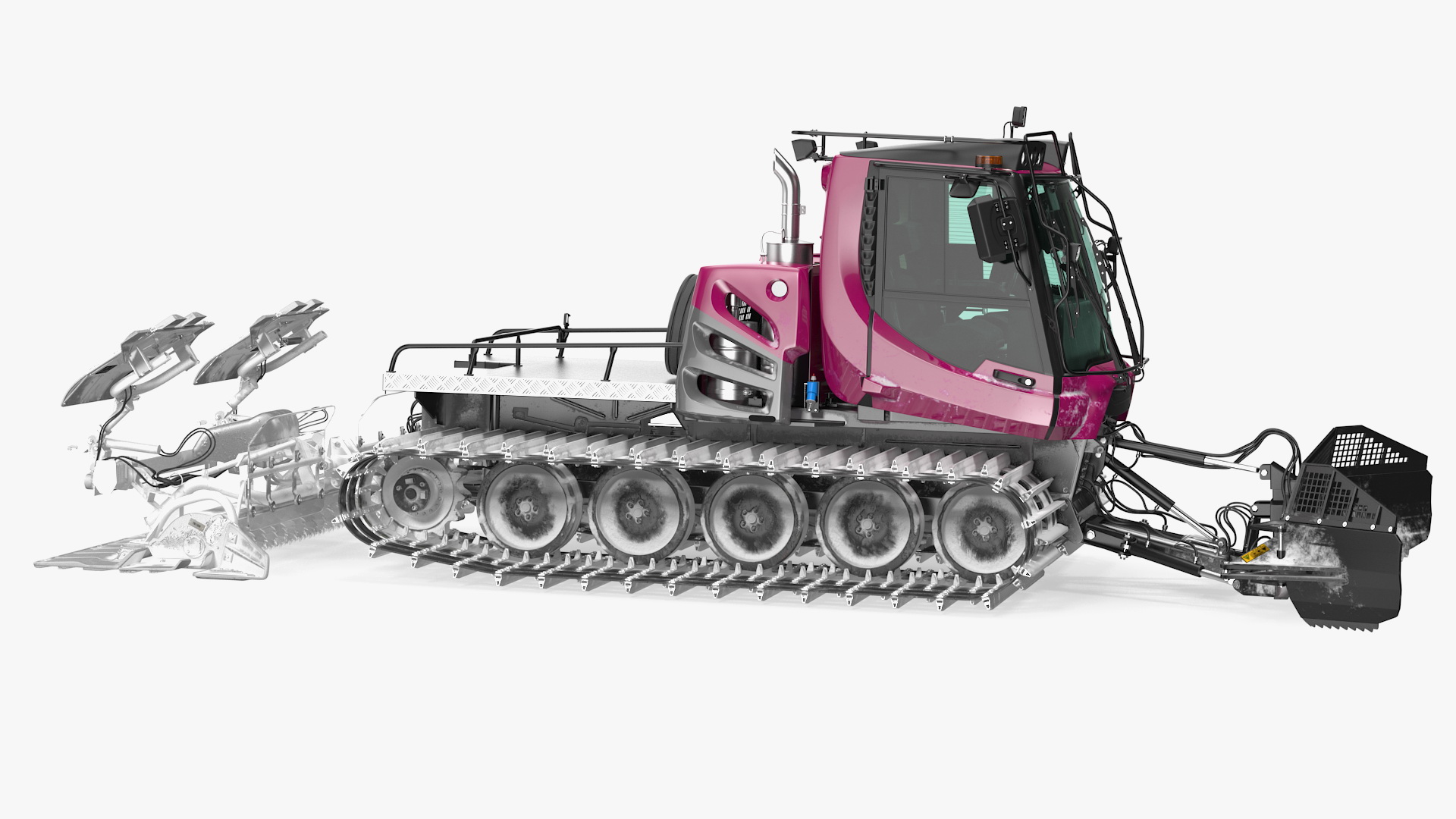 Snowcat with Snowplow Generic 3D model