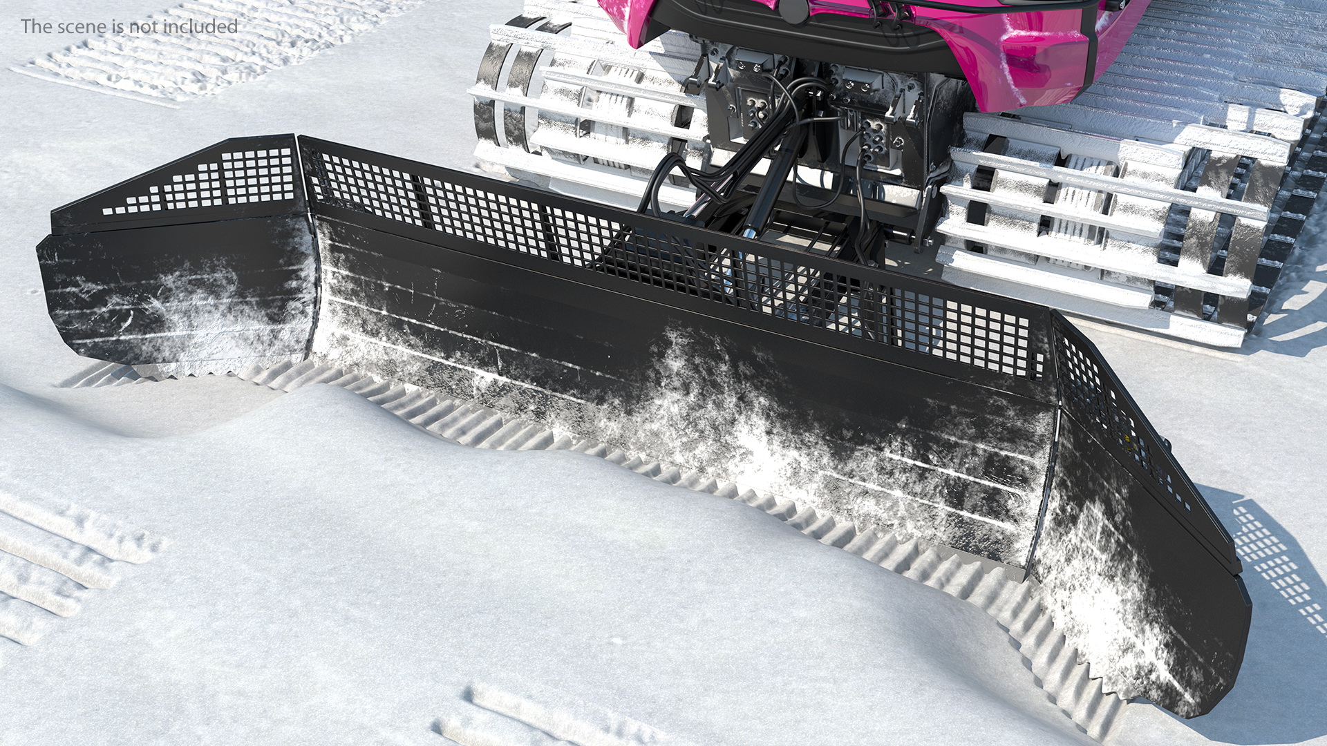 Snowcat with Snowplow Generic 3D model