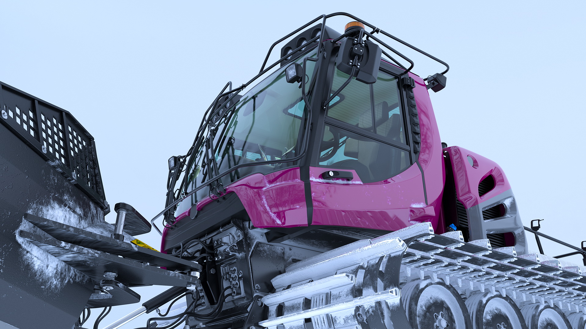 Snowcat with Snowplow Generic 3D model