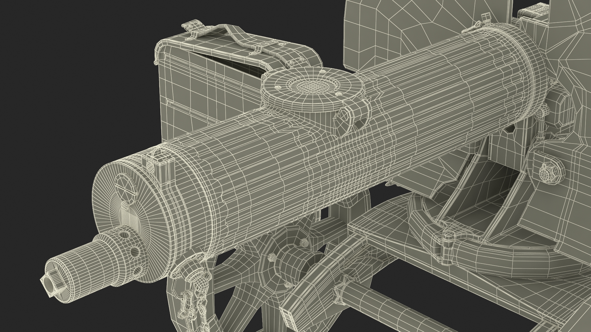 Soviet Maxim Machine Gun 3D model