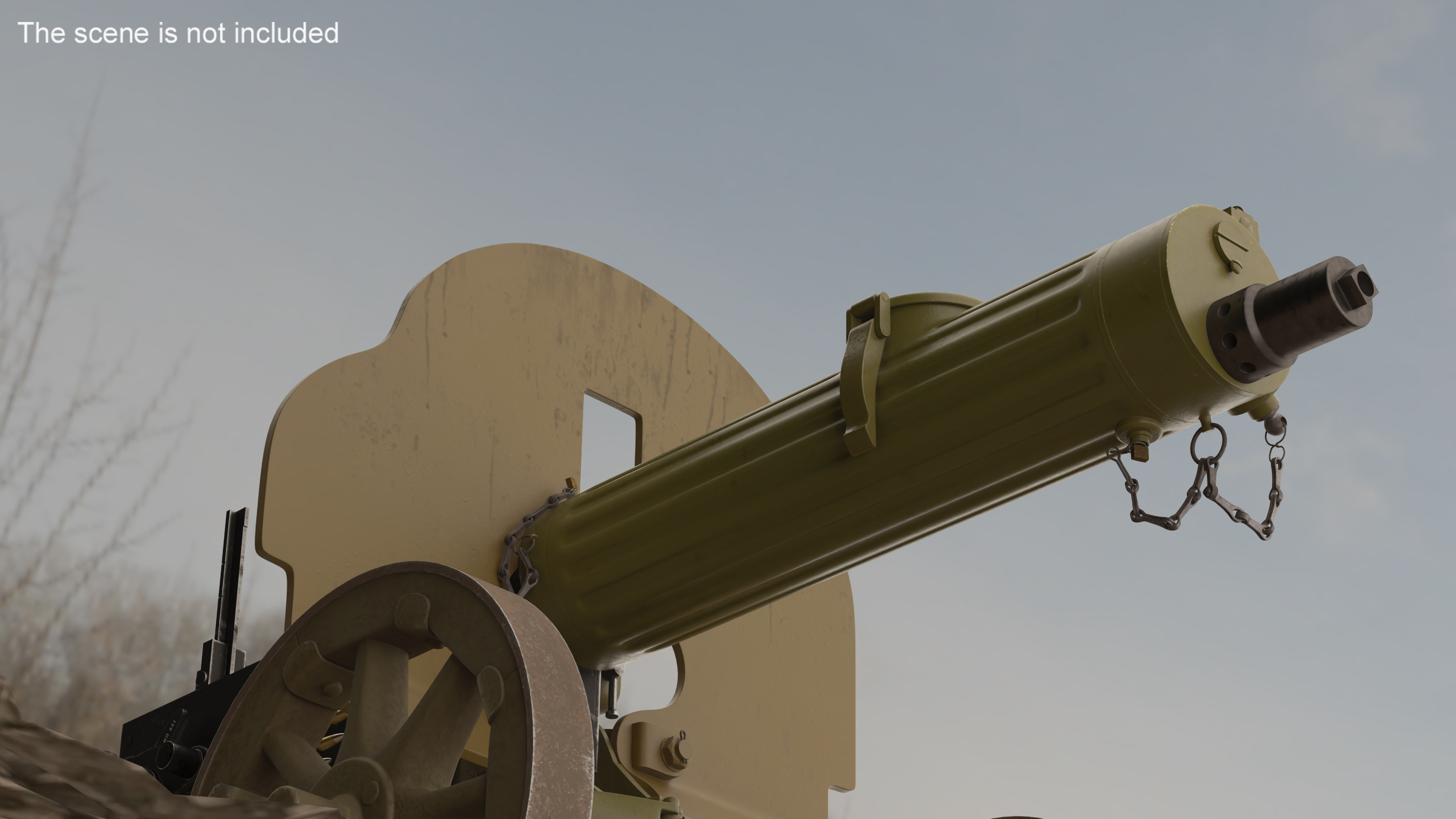 Soviet Maxim Machine Gun 3D model