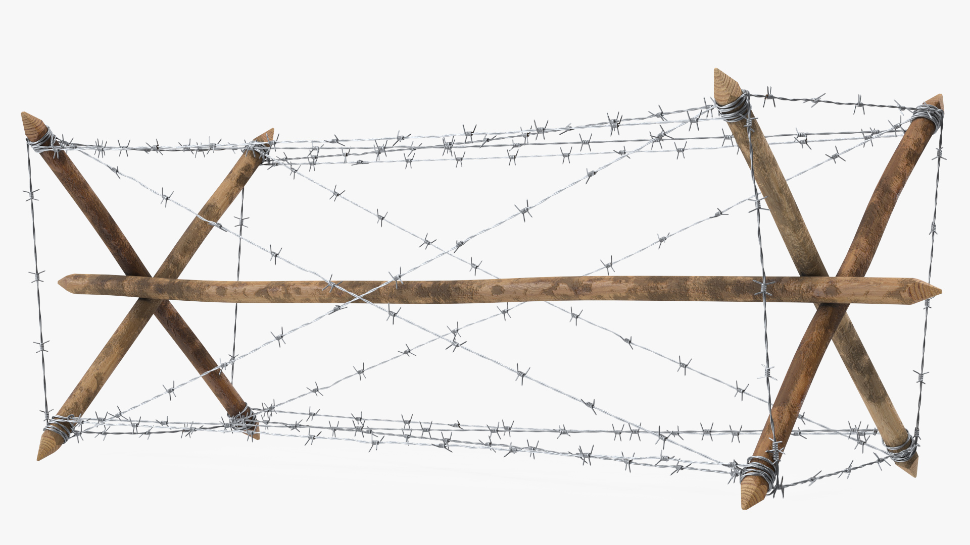 3D Knife Rest Barbed Wire Obstacle