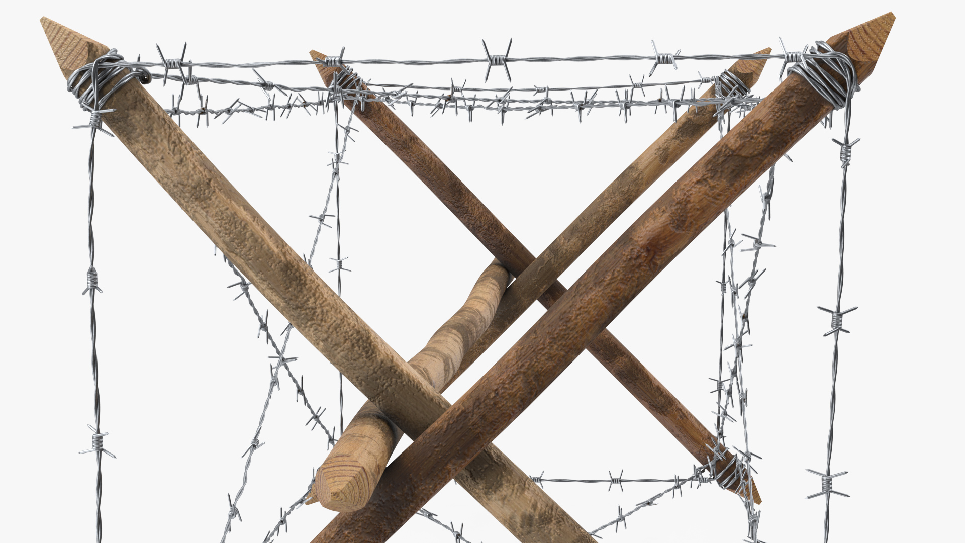 3D Knife Rest Barbed Wire Obstacle