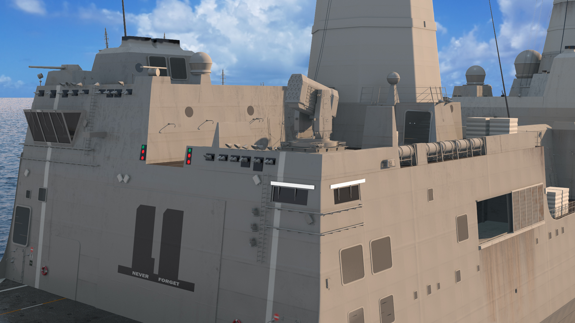 3D San Antonio Class Amphibious Transport Dock model