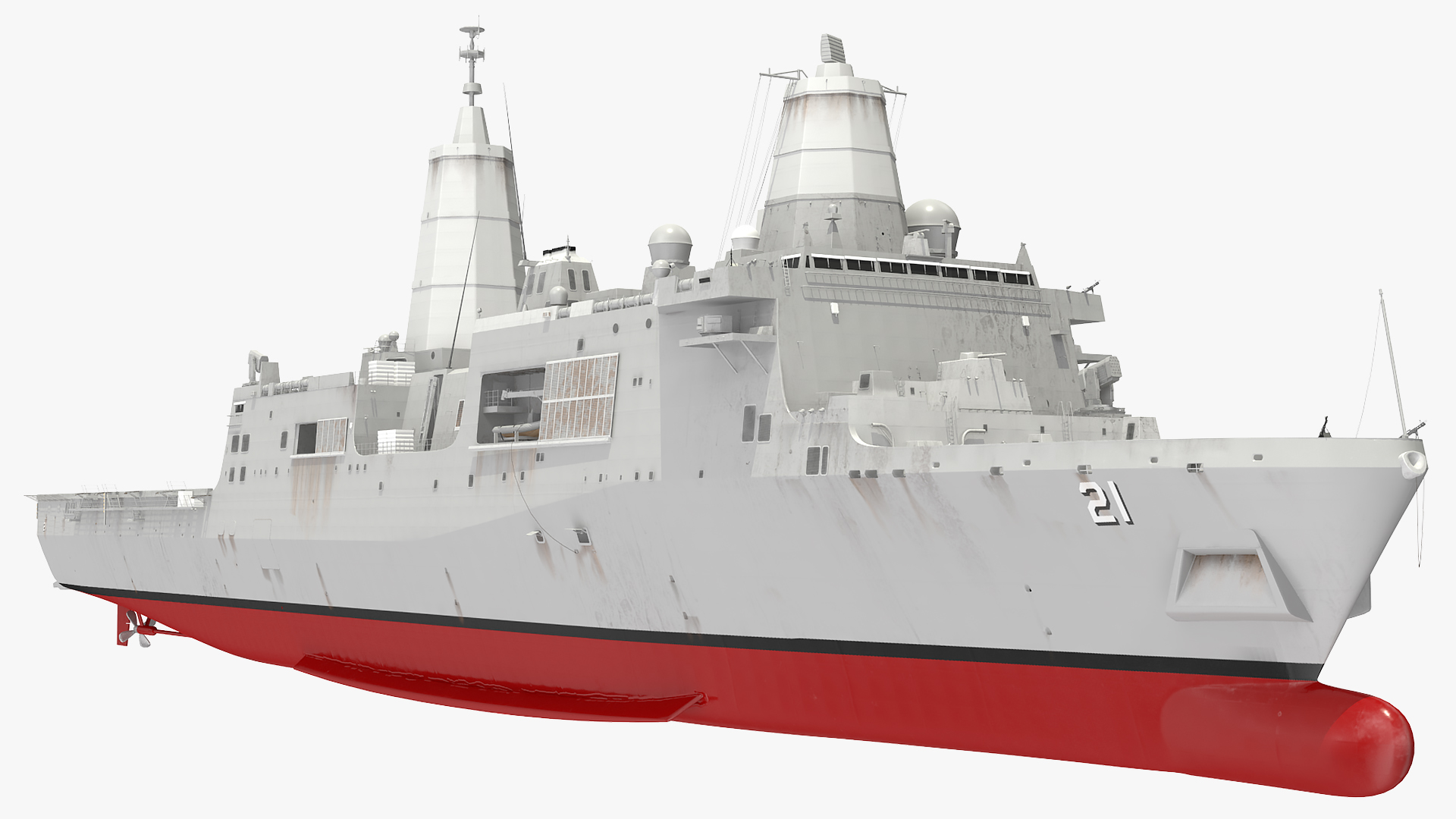 3D San Antonio Class Amphibious Transport Dock model