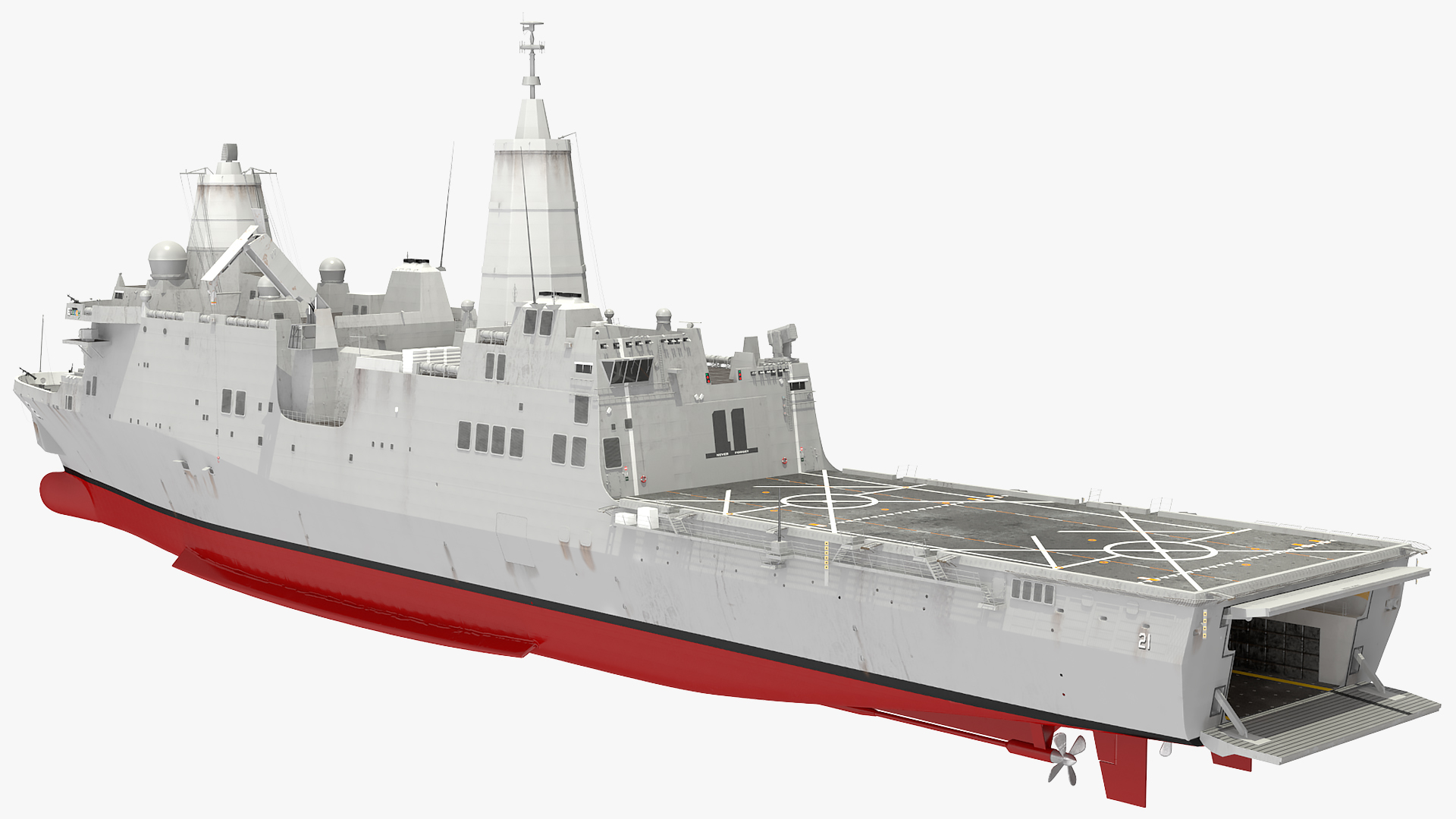 3D San Antonio Class Amphibious Transport Dock model