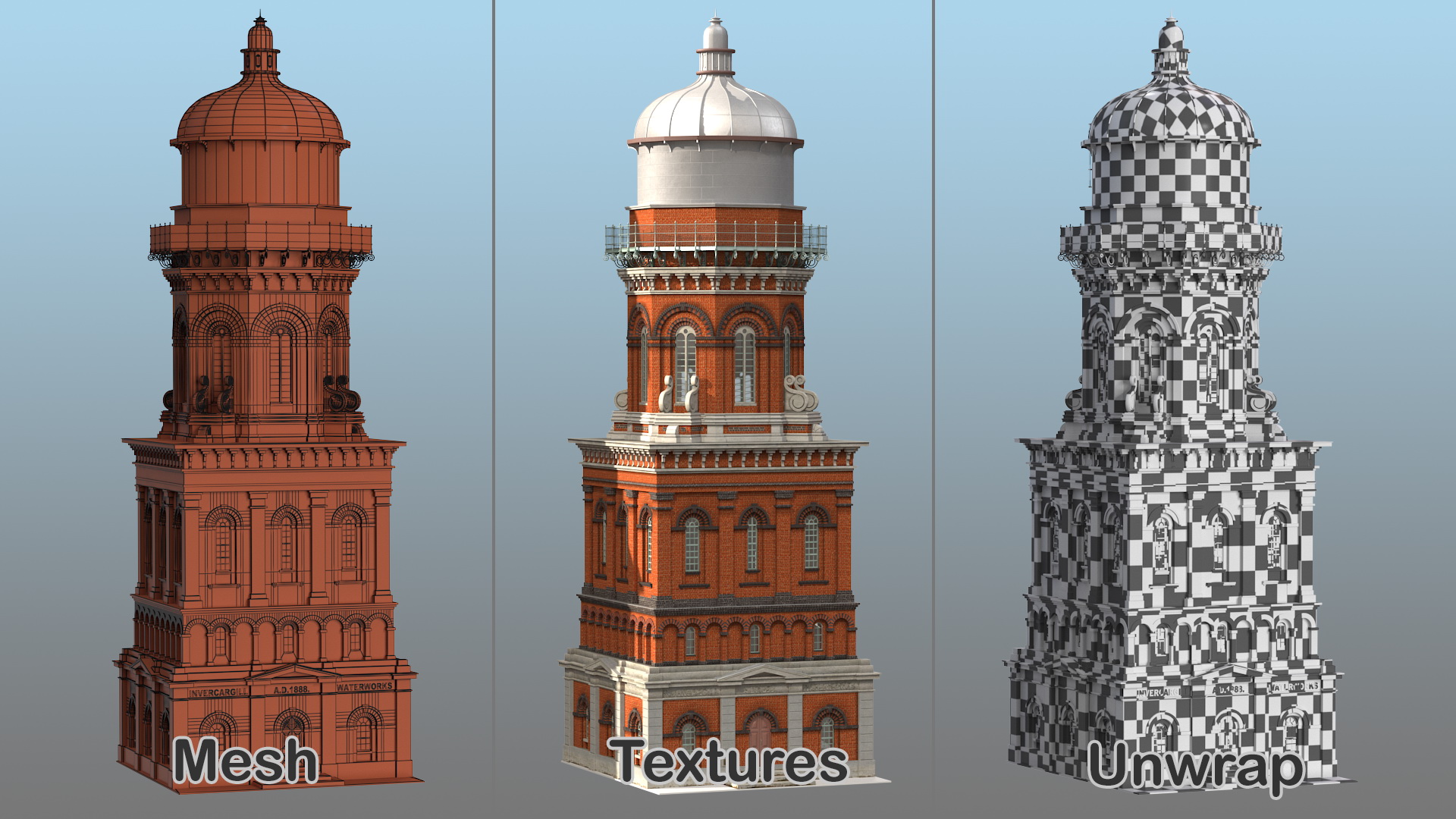 Invercargill Water Tower 3D model