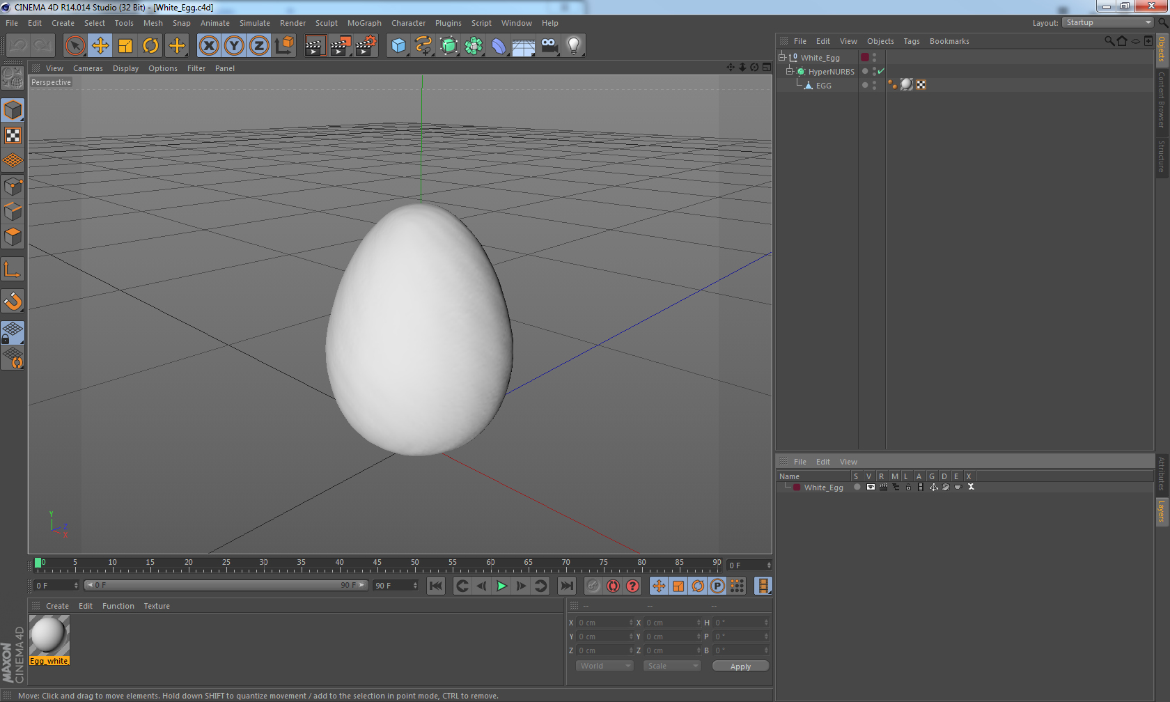 White Egg 3D model