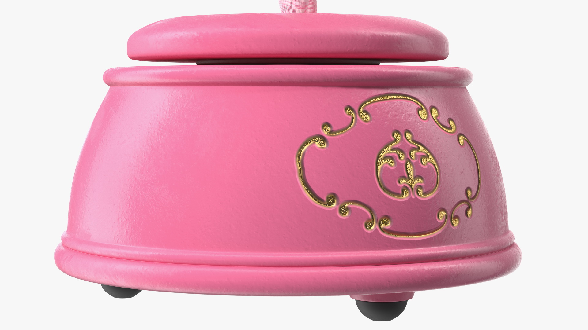 Ballerina Music Box Pink 3D model