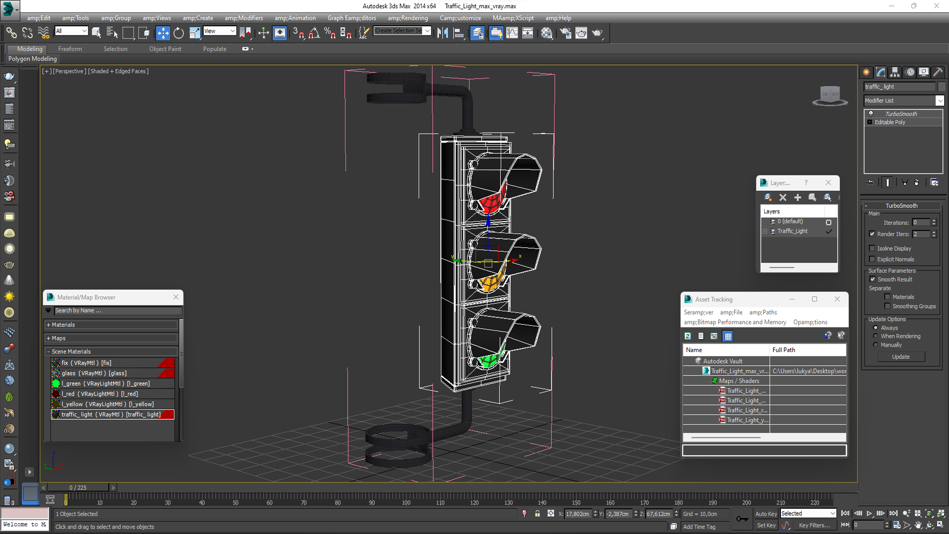 3D Traffic Light model