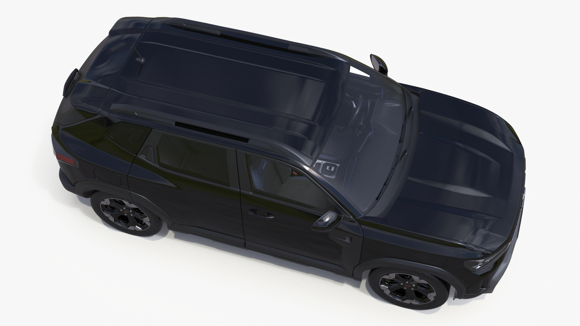 3D model Dacia Duster 2024 Crossover Black Rigged