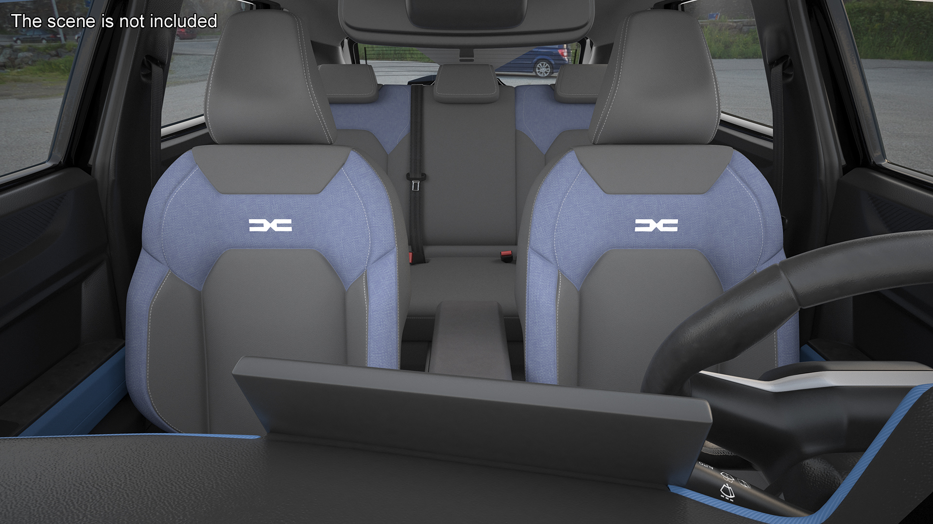 3D model Dacia Duster 2024 Crossover Black Rigged