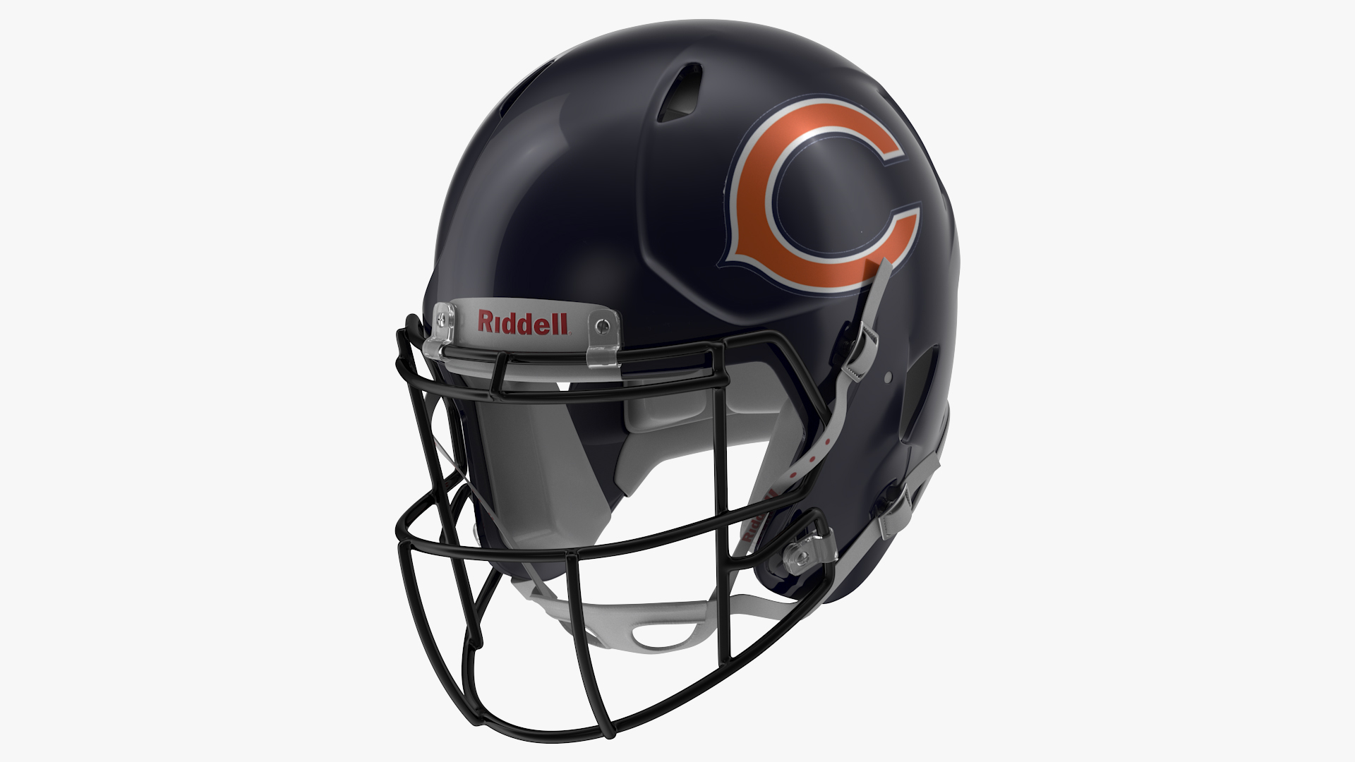 Chicago Bears American Football Player Crouching Fur 3D