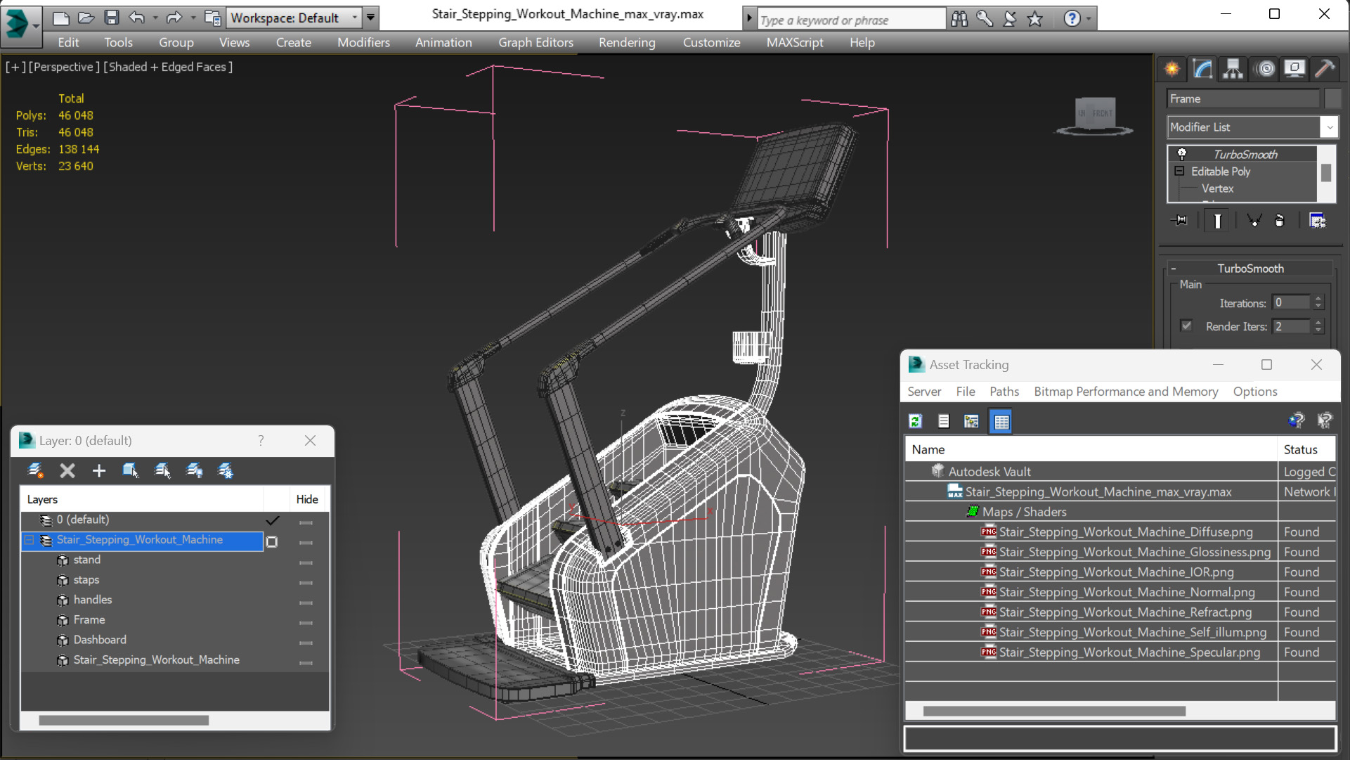 3D model Stair Stepping Workout Machine