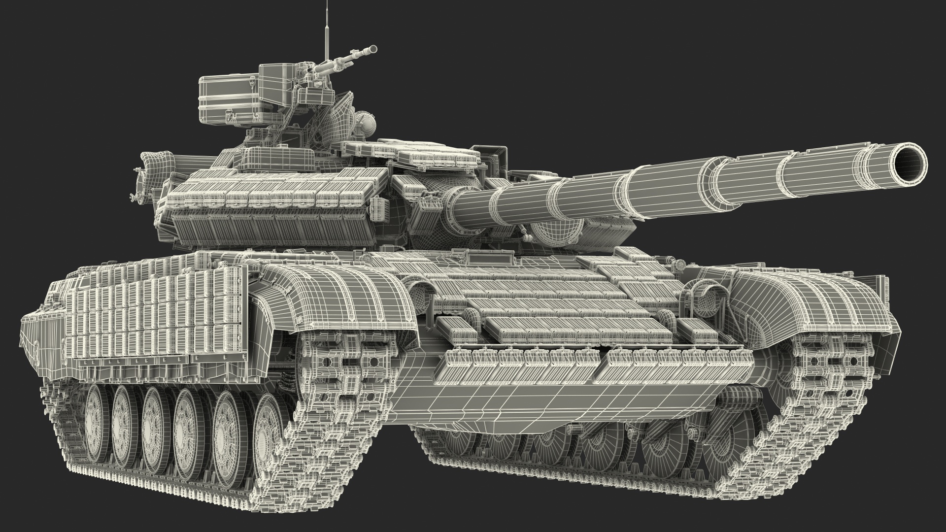 3D model T-64 BV Main Battle Tank Camo Clean