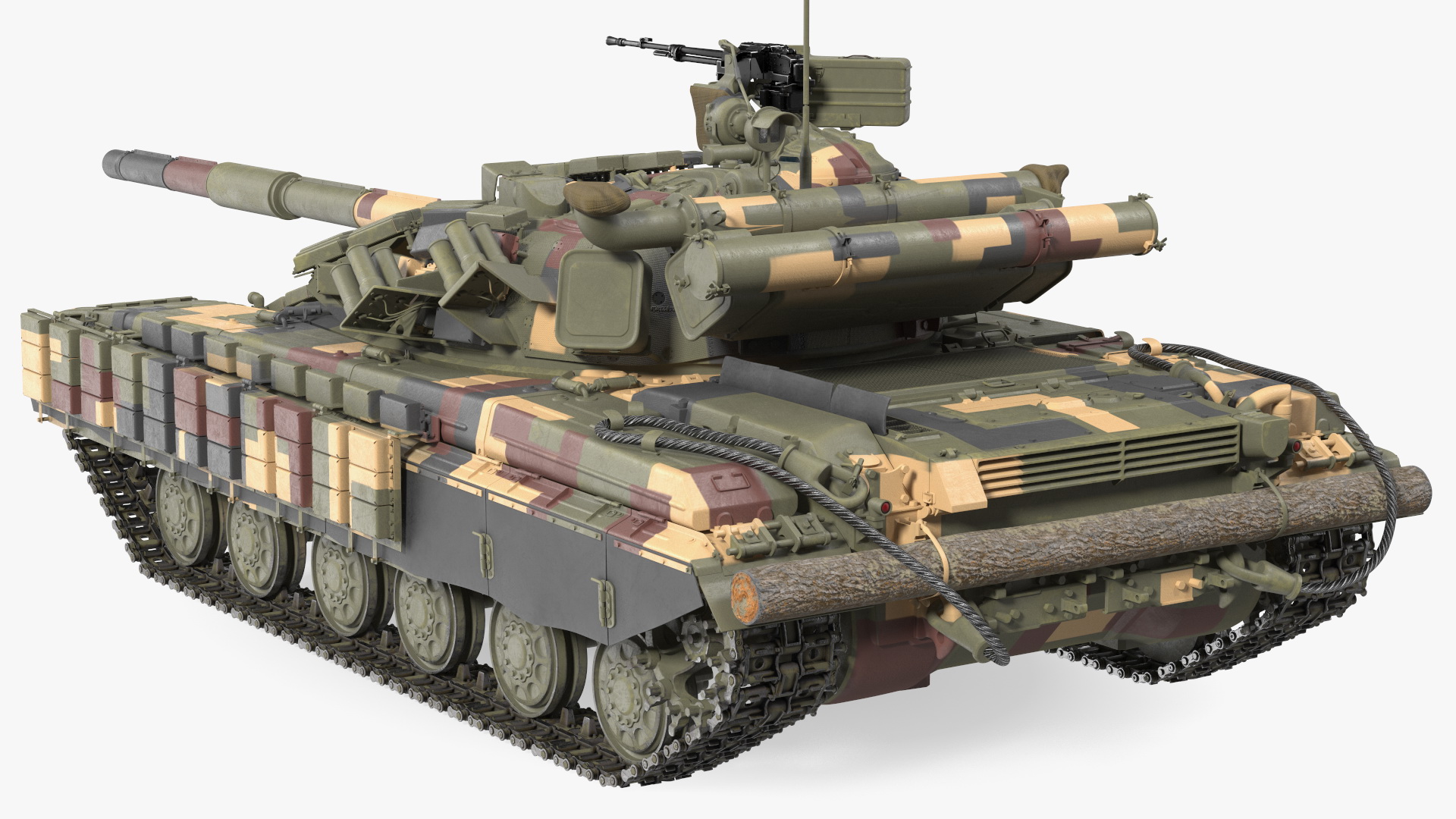 3D model T-64 BV Main Battle Tank Camo Clean