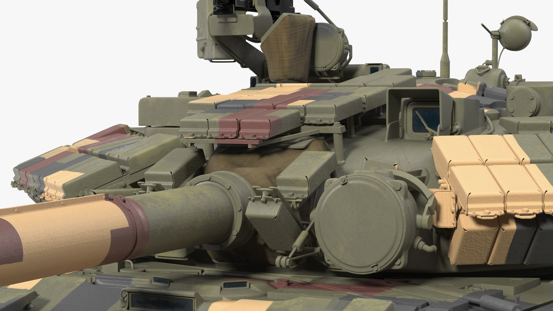 3D model T-64 BV Main Battle Tank Camo Clean