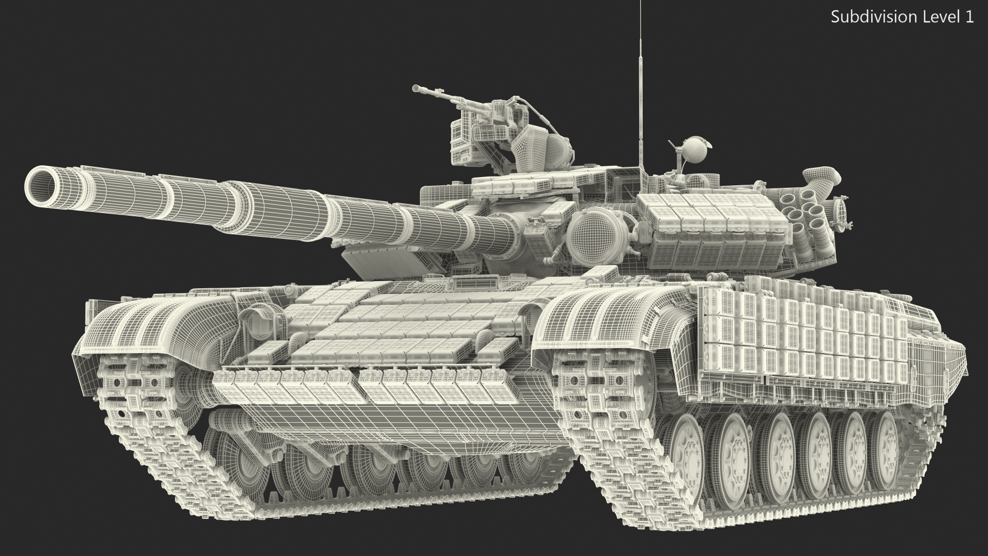 3D model T-64 BV Main Battle Tank Camo Clean