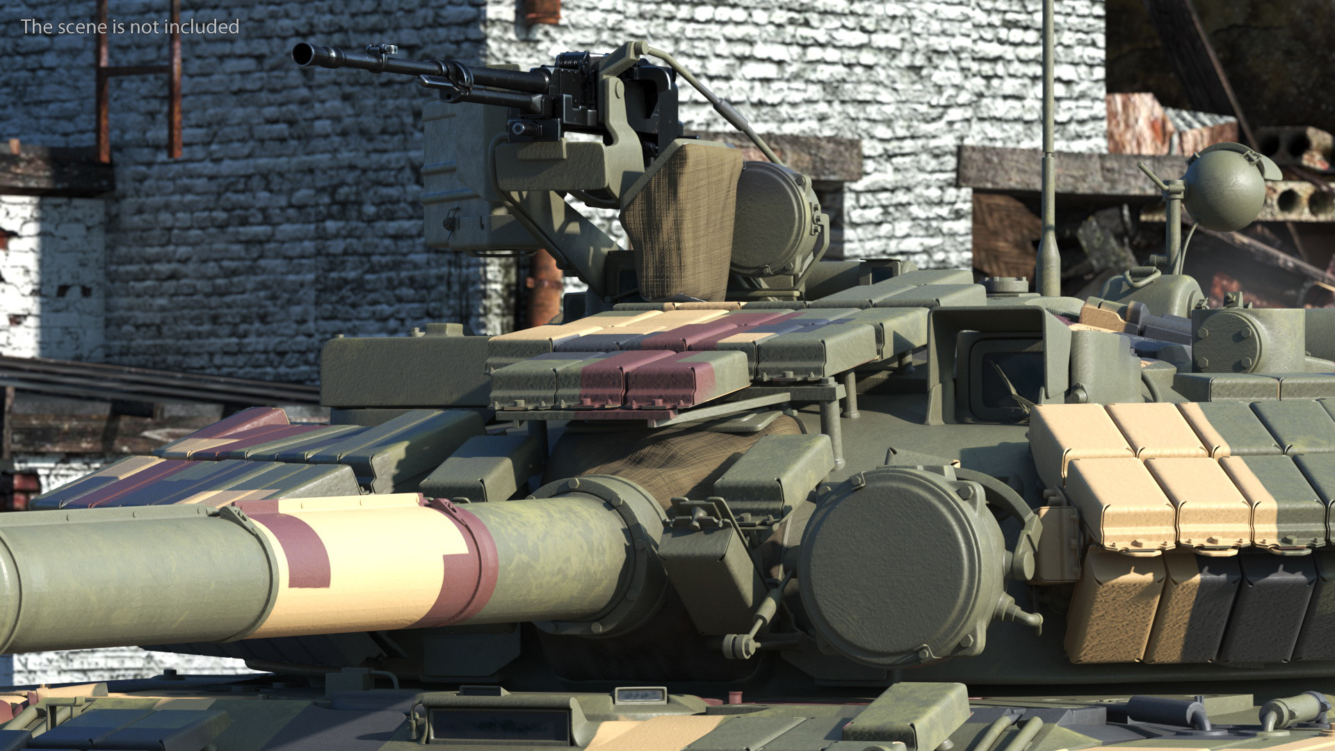 3D model T-64 BV Main Battle Tank Camo Clean