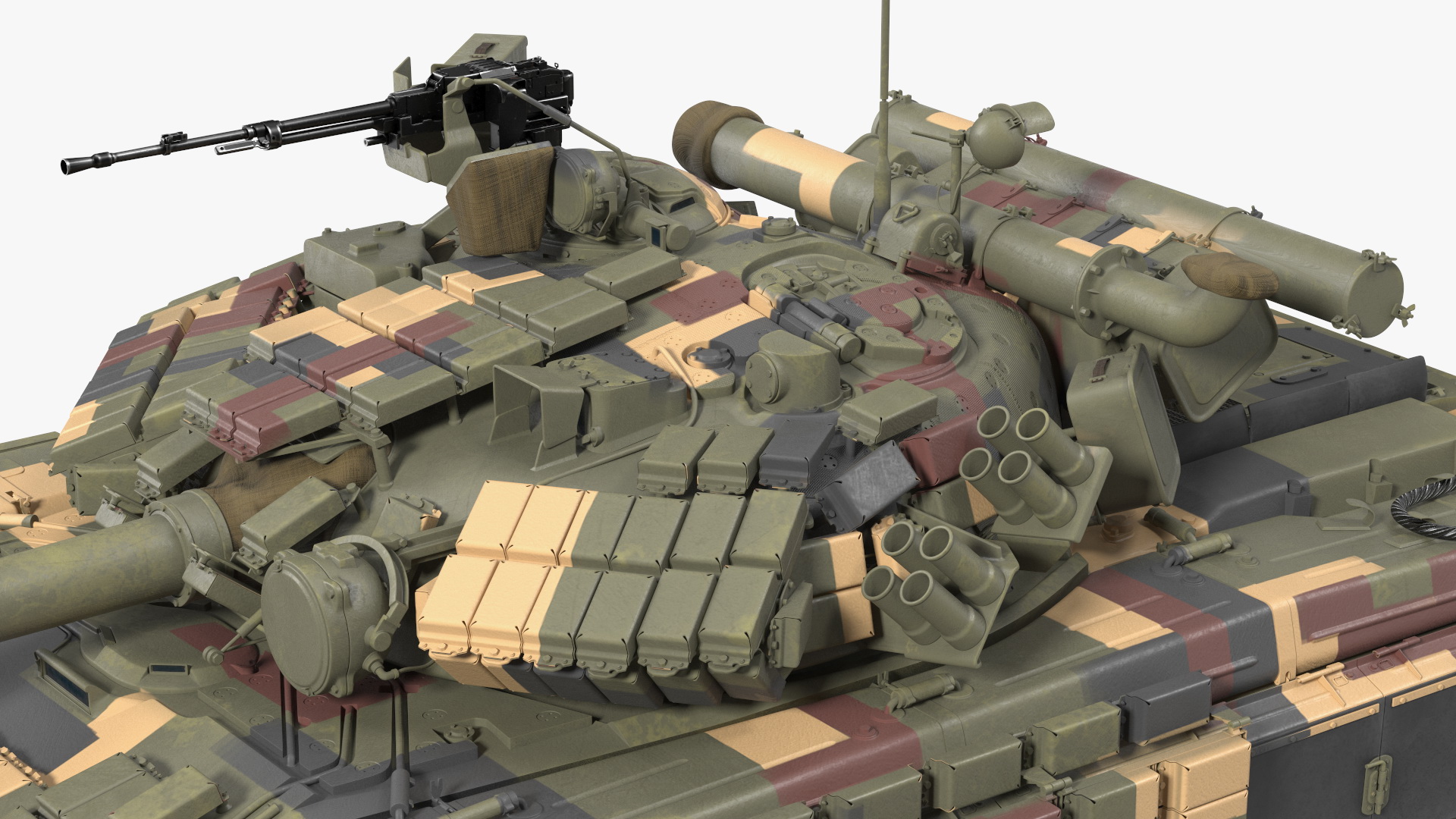 3D model T-64 BV Main Battle Tank Camo Clean