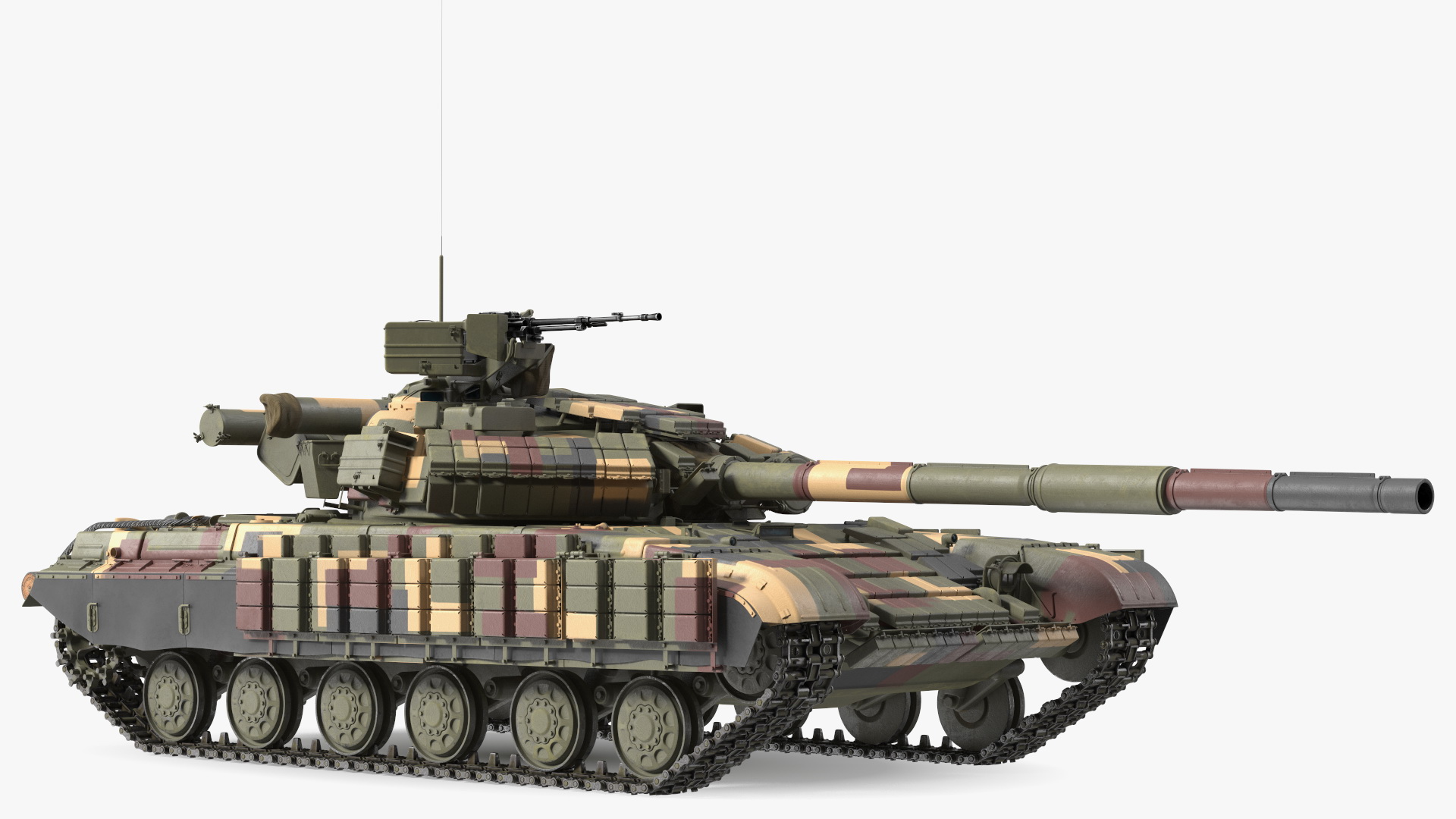 3D model T-64 BV Main Battle Tank Camo Clean