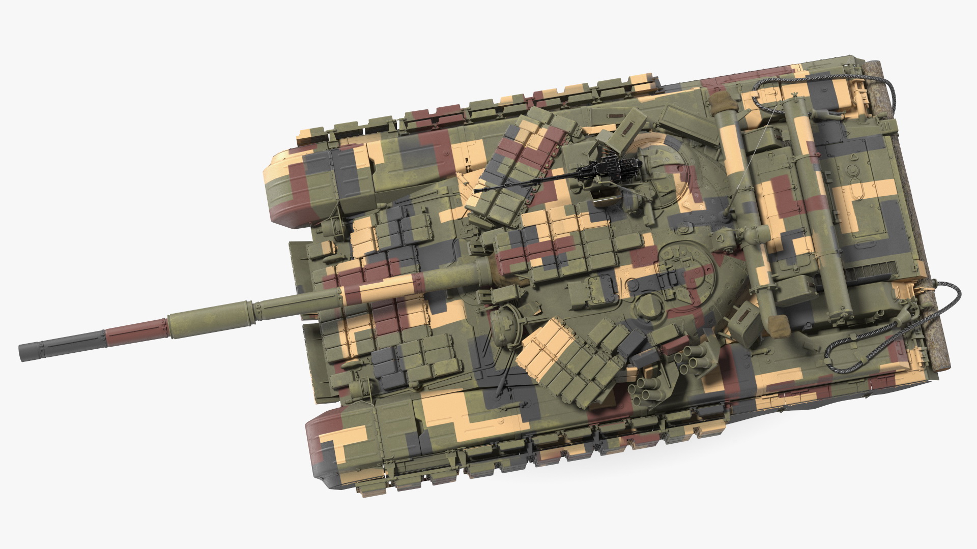 3D model T-64 BV Main Battle Tank Camo Clean