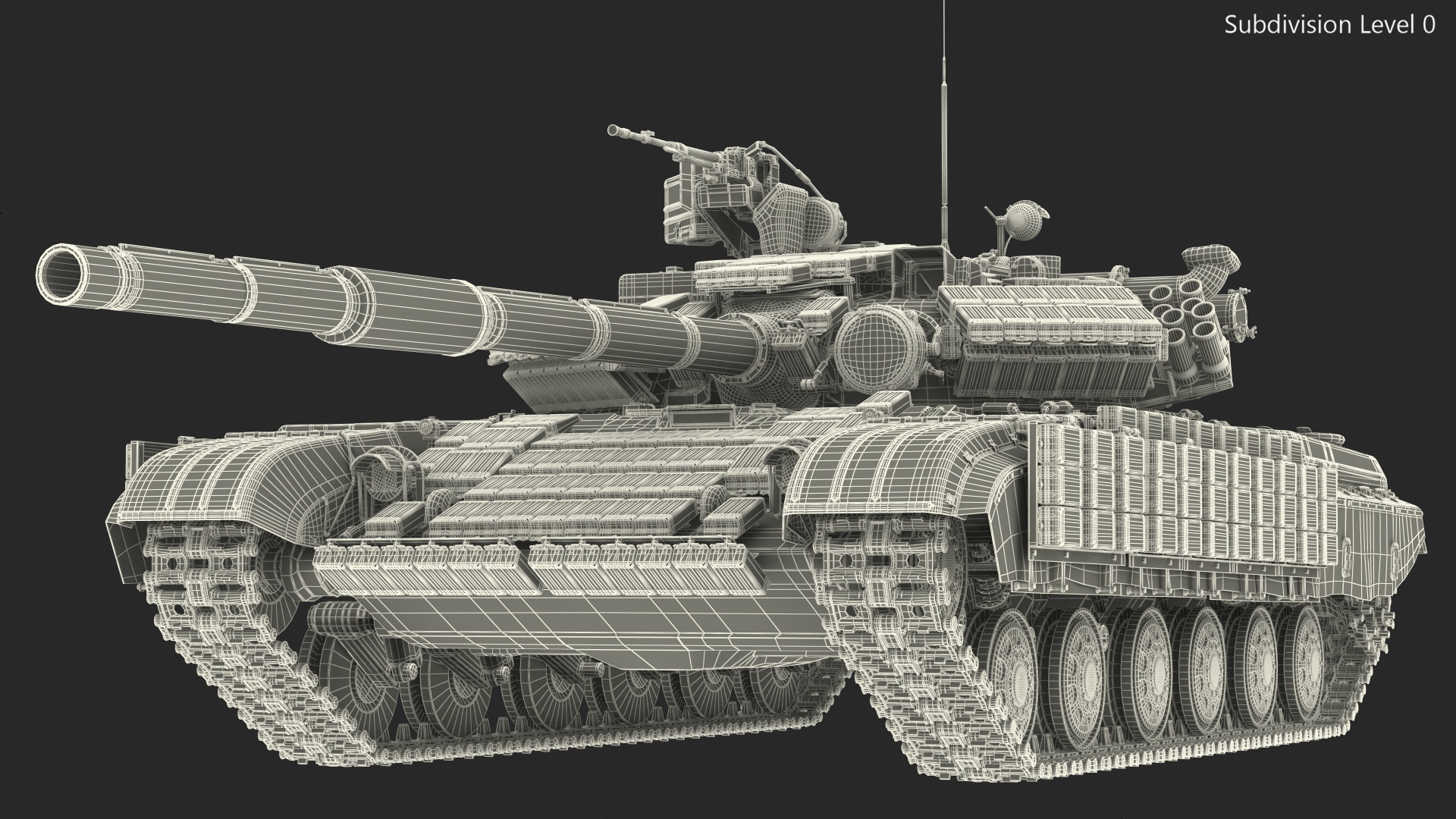 3D model T-64 BV Main Battle Tank Camo Clean