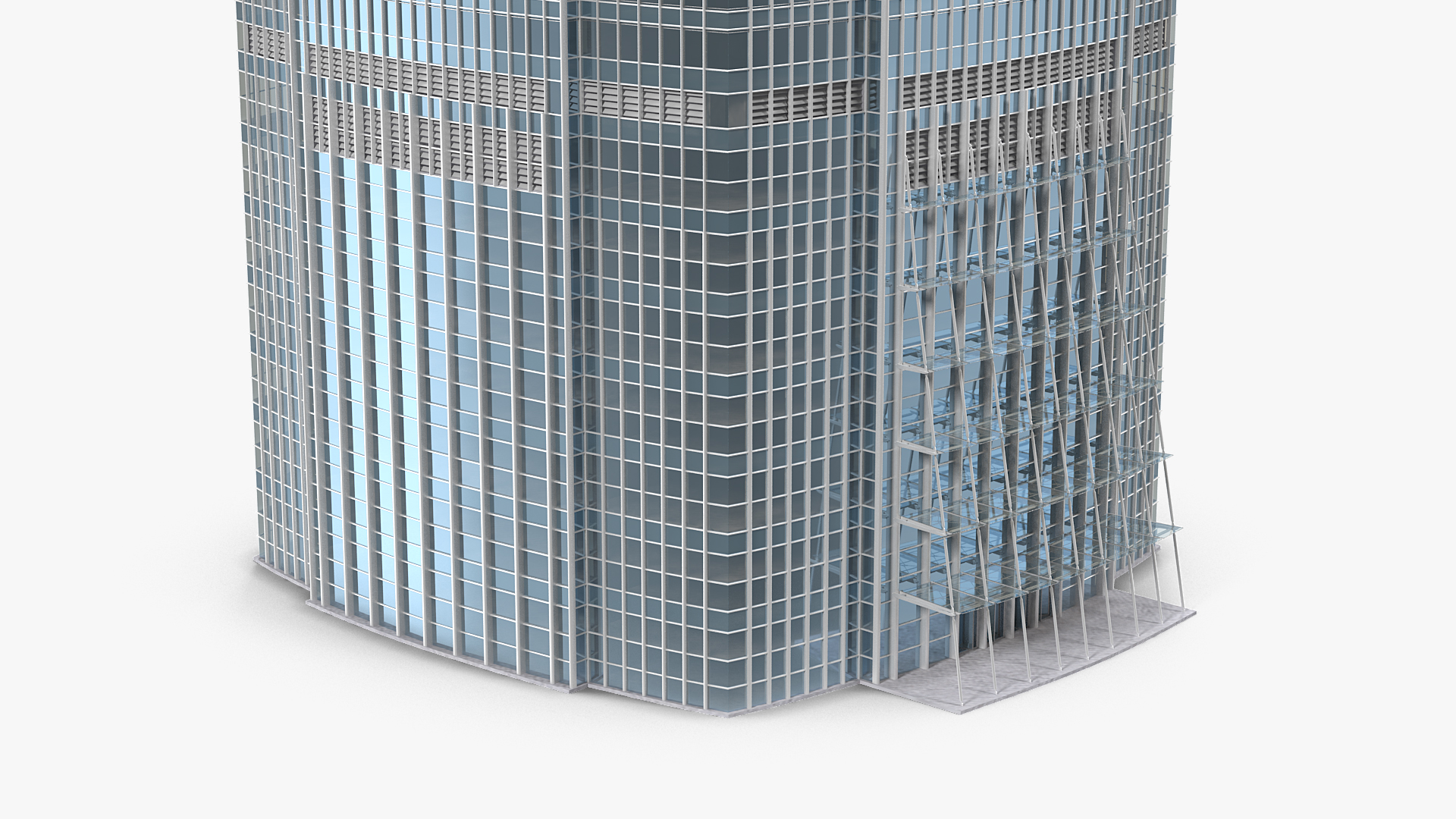 3D Hong Kong International Finance Centre model