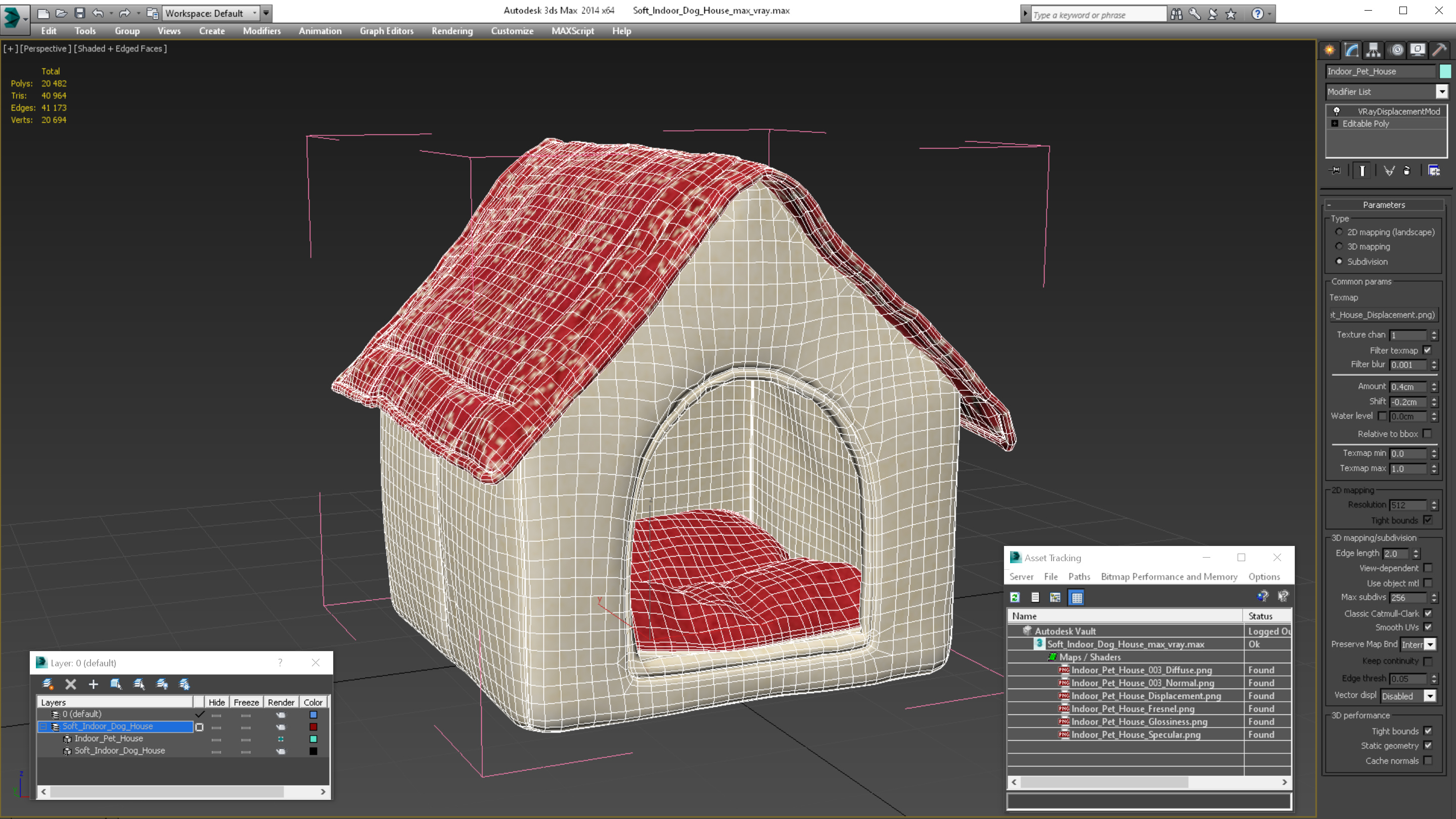 3D Soft Indoor Dog House