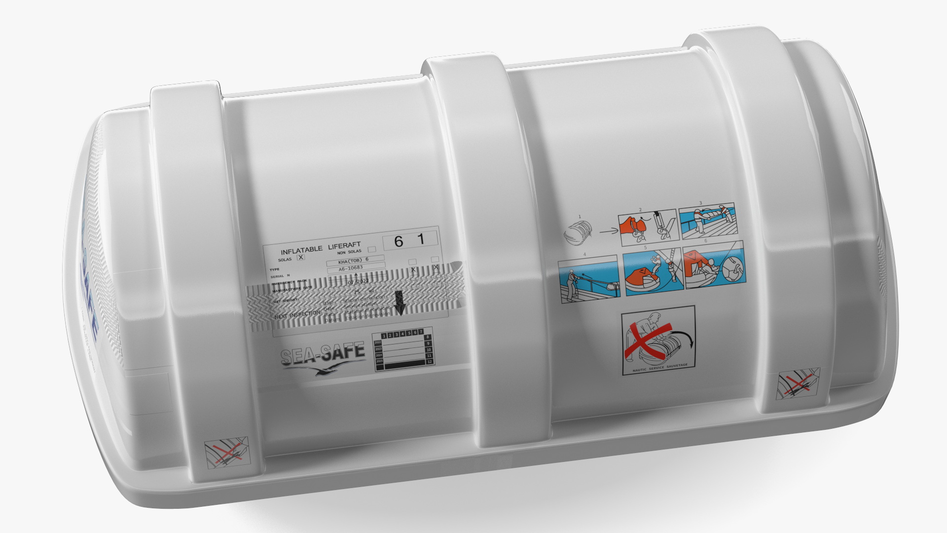 3D Life Raft Platform model