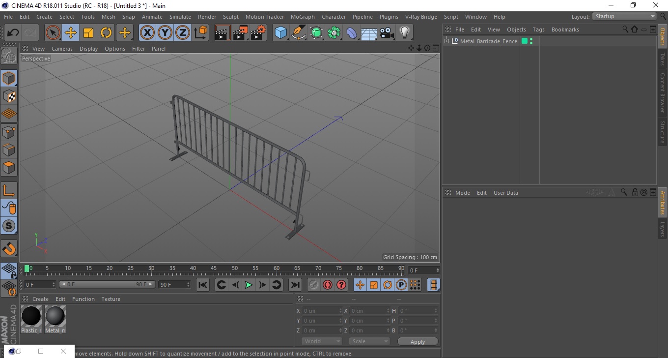 3D Metal Barricade Fence