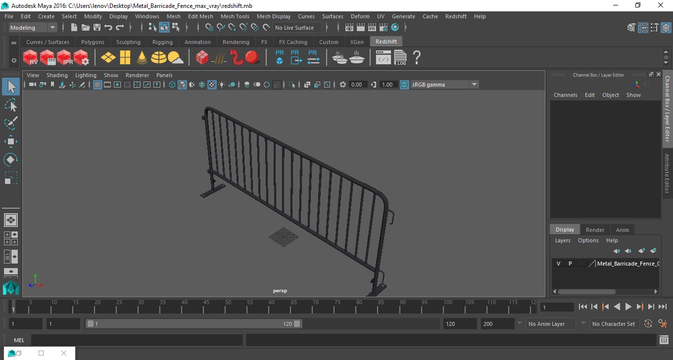 3D Metal Barricade Fence