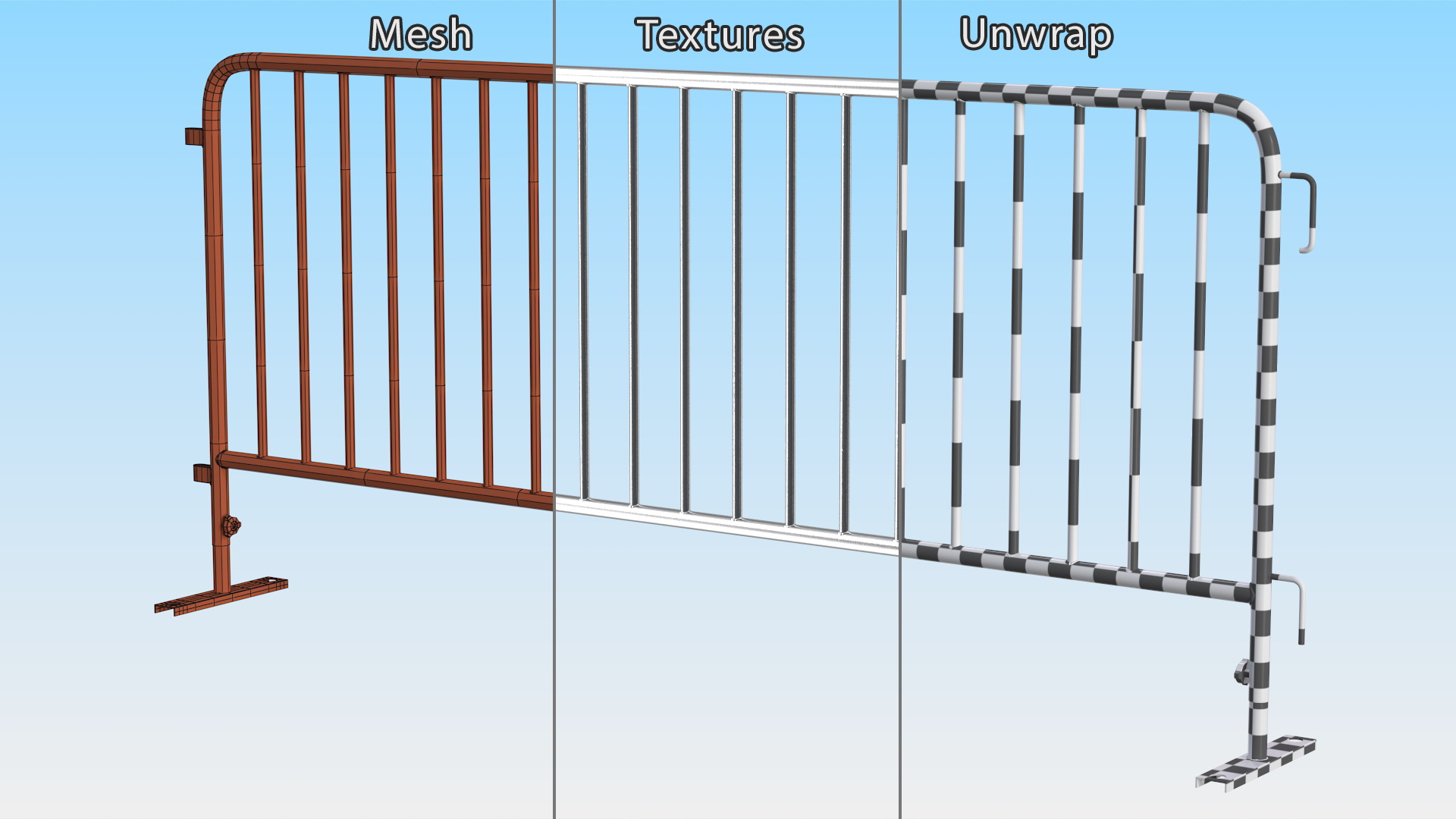 3D Metal Barricade Fence