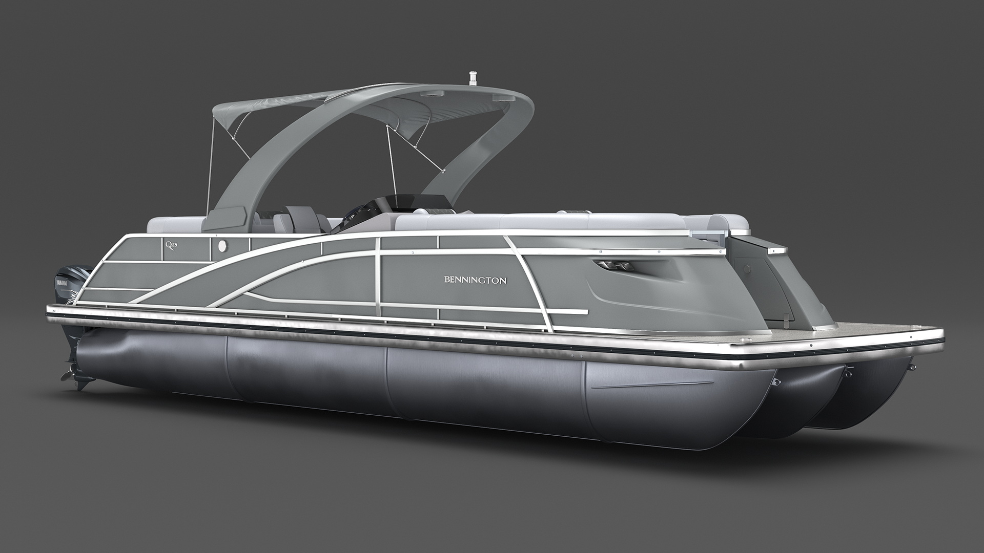 3D model Pontoon Boat Bennington Q LINE 2024 Grey