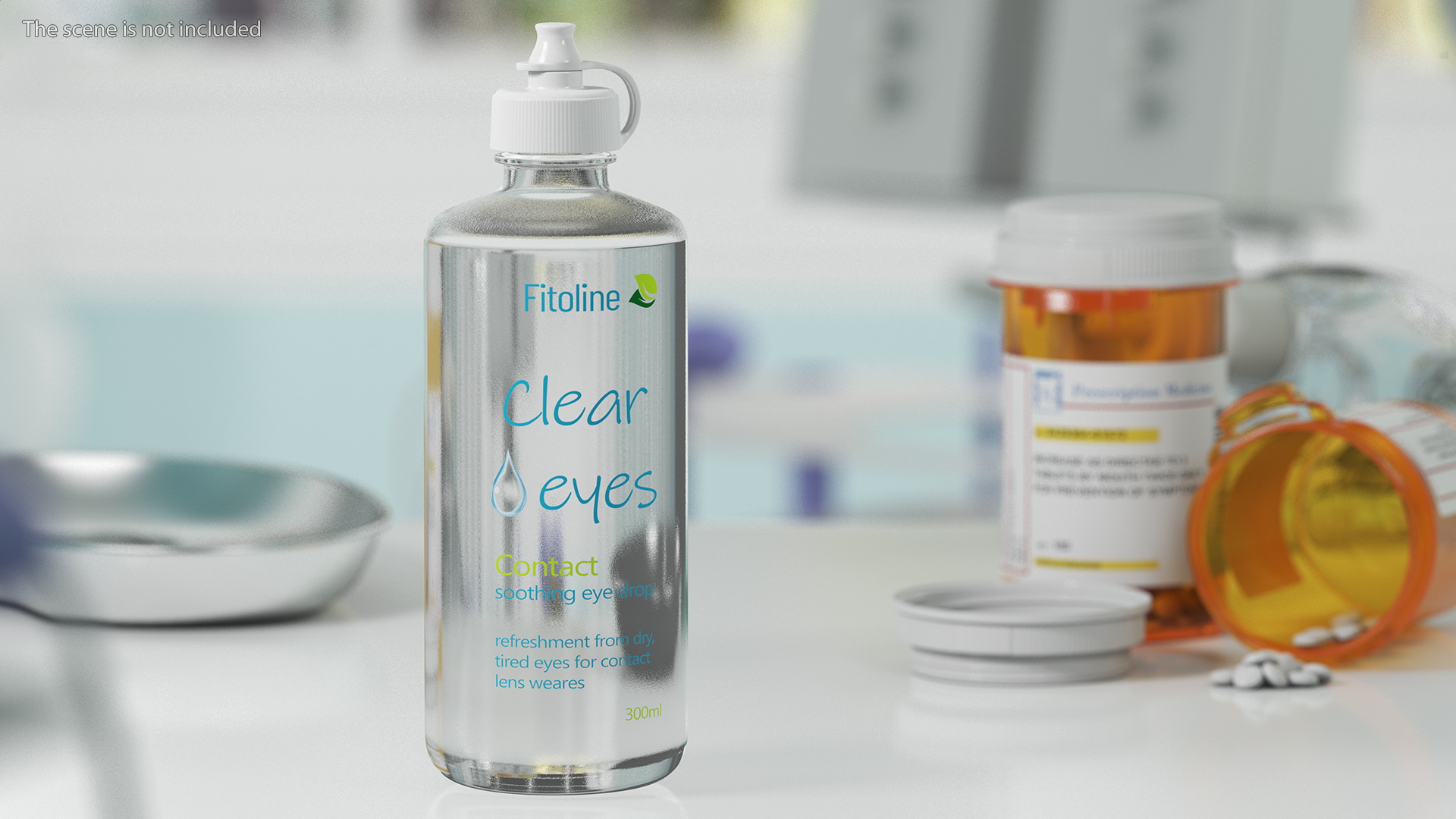 3D model Contact Lens Liquid Clear Eyes