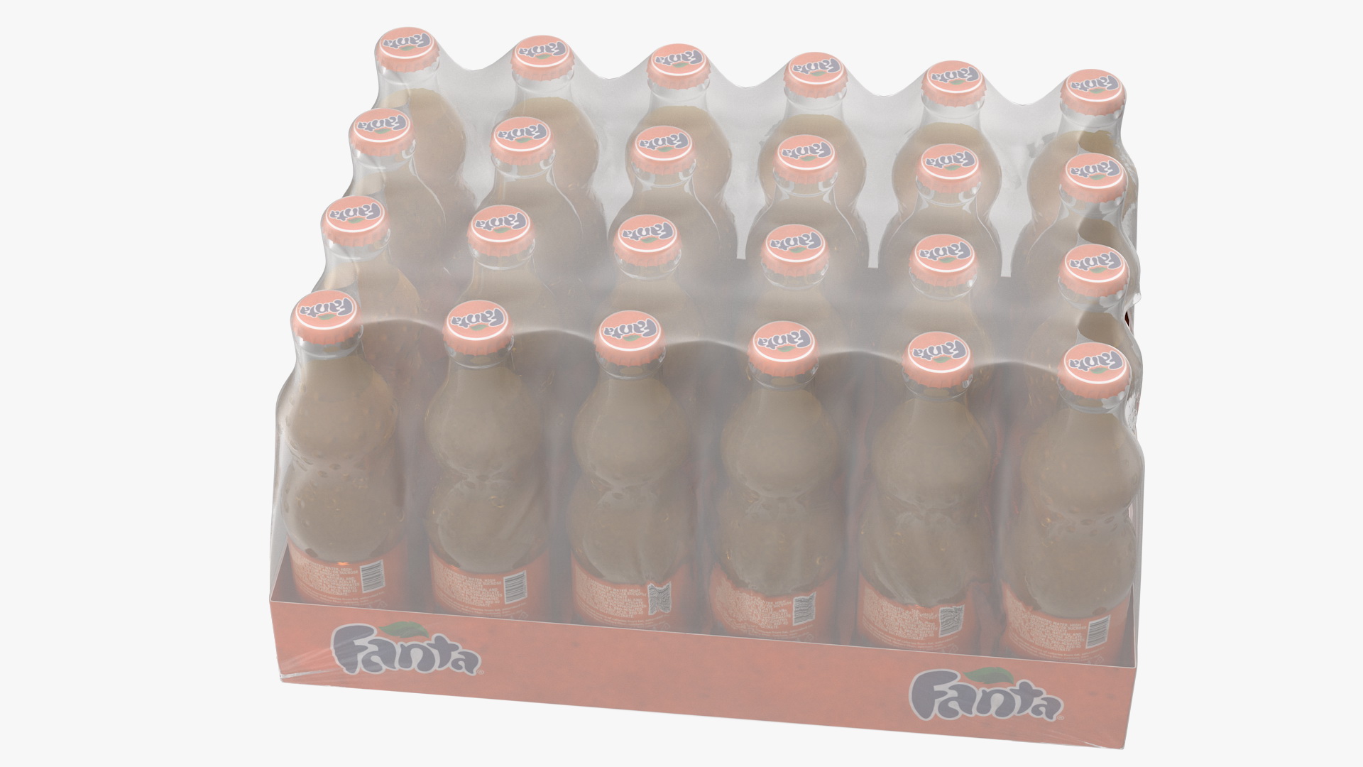 3D 24 Fanta Glass Bottle Case