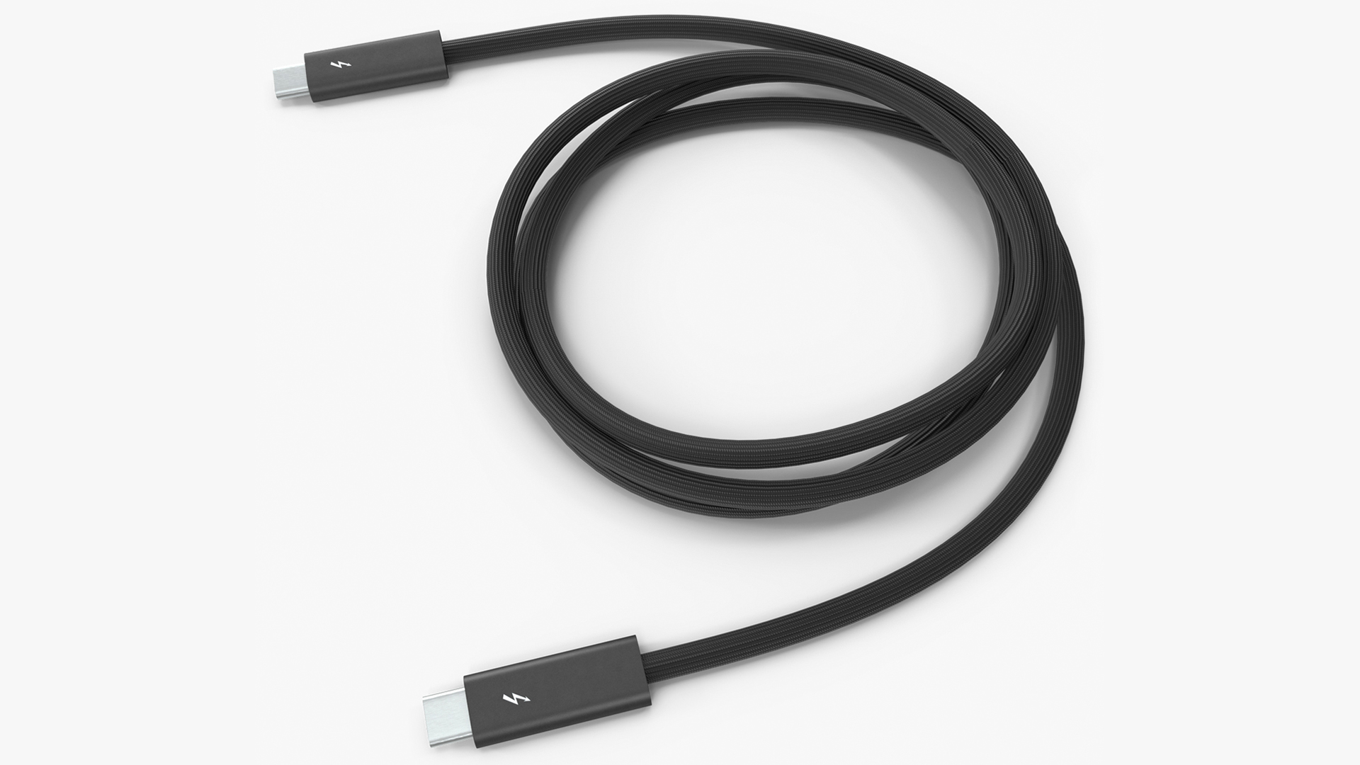 3D model Apple Thunderbolt 4 Pro Cable Black