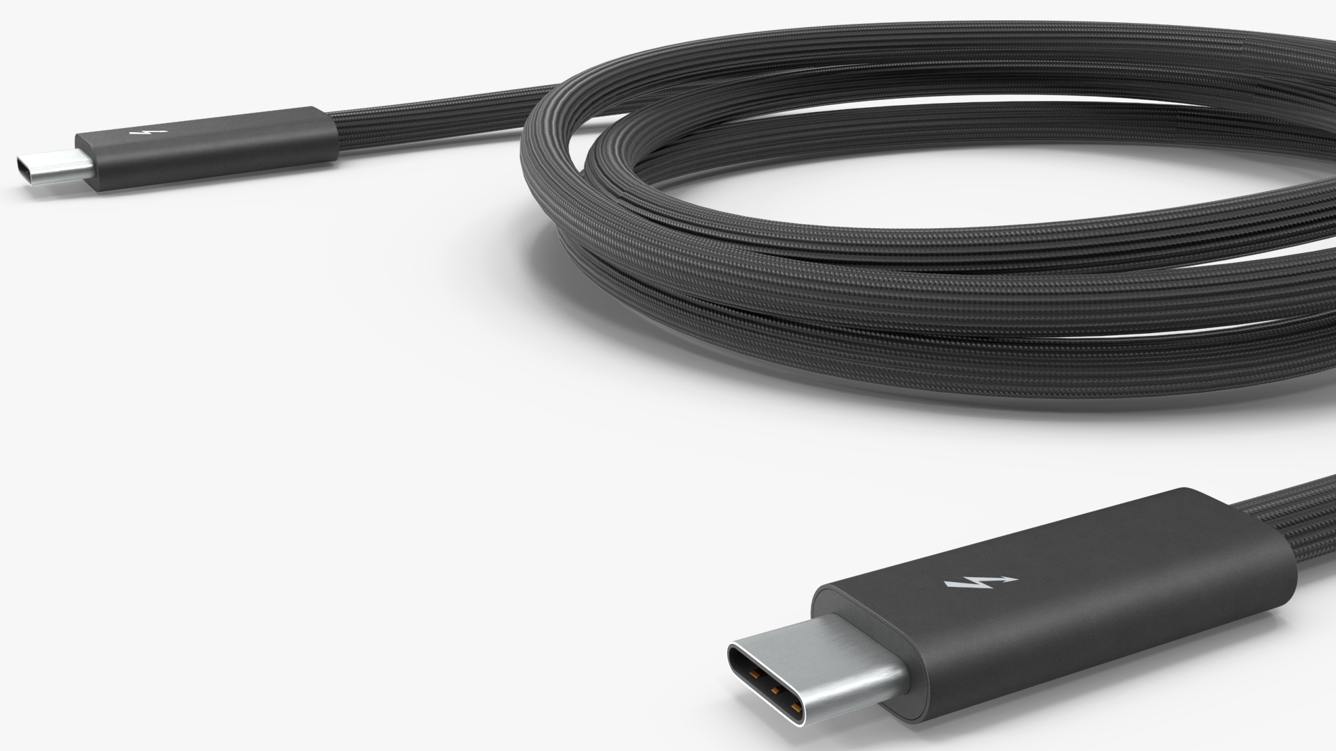 3D model Apple Thunderbolt 4 Pro Cable Black