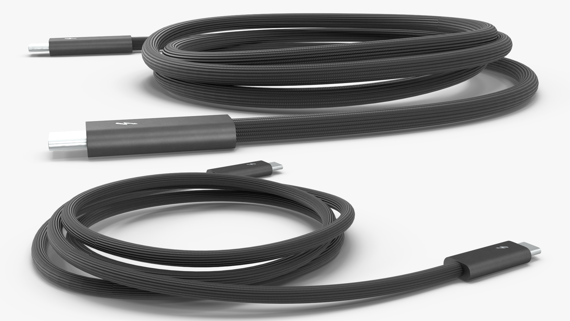 3D model Apple Thunderbolt 4 Pro Cable Black