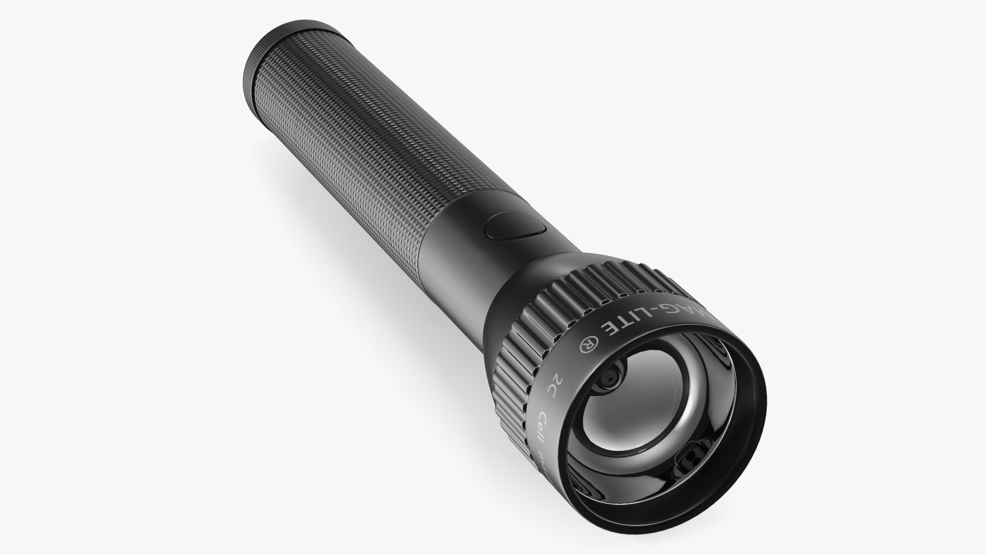 3D Tactical LED Flashlight model