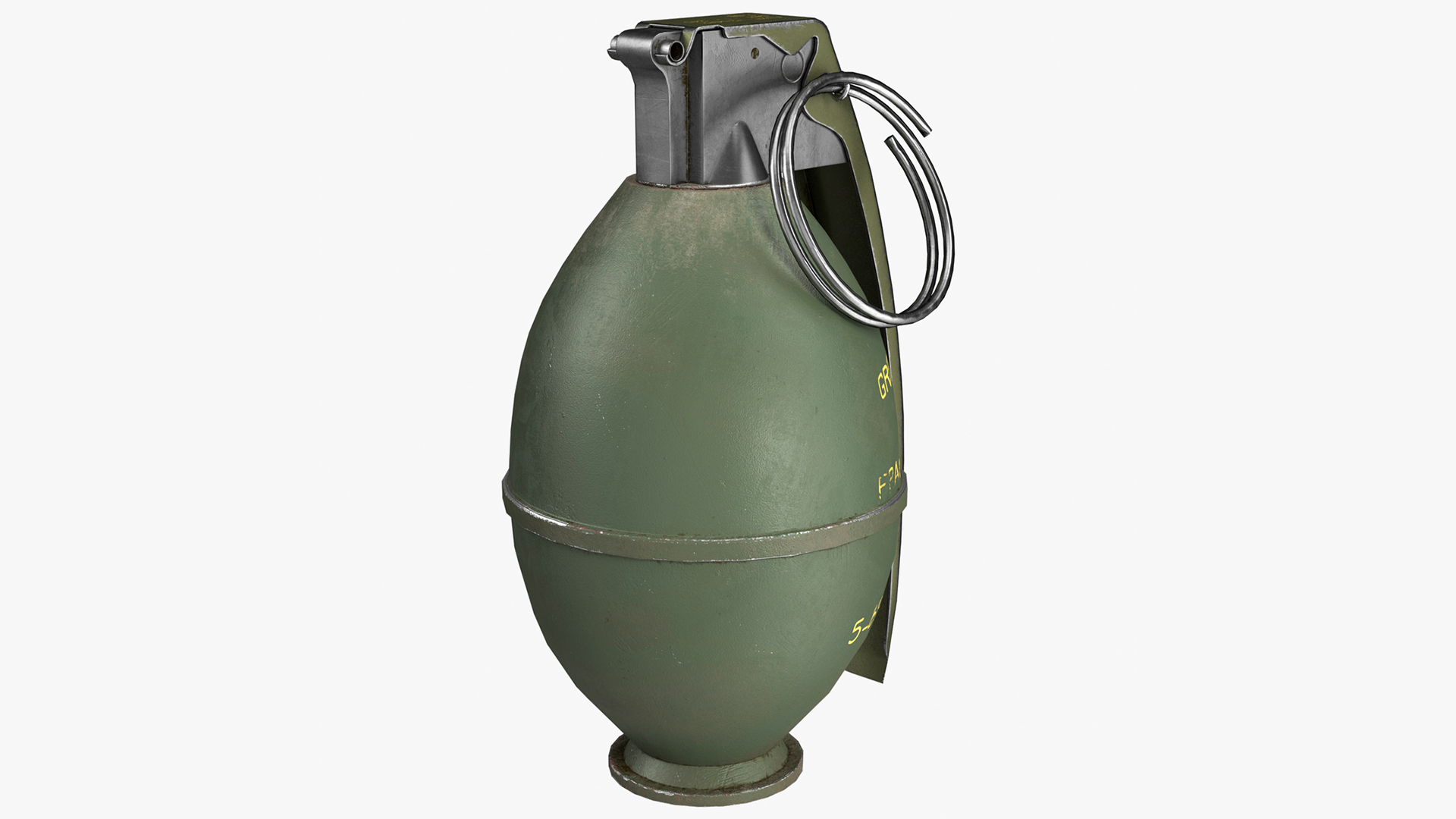 3D M26 Grenade Game Weapon model