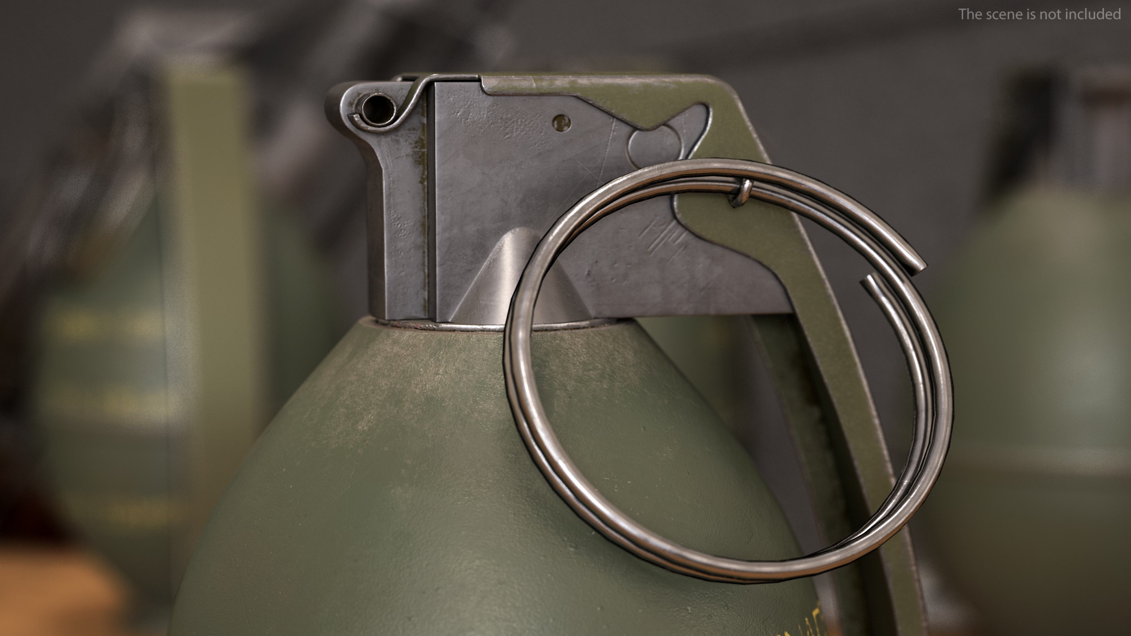 3D M26 Grenade Game Weapon model