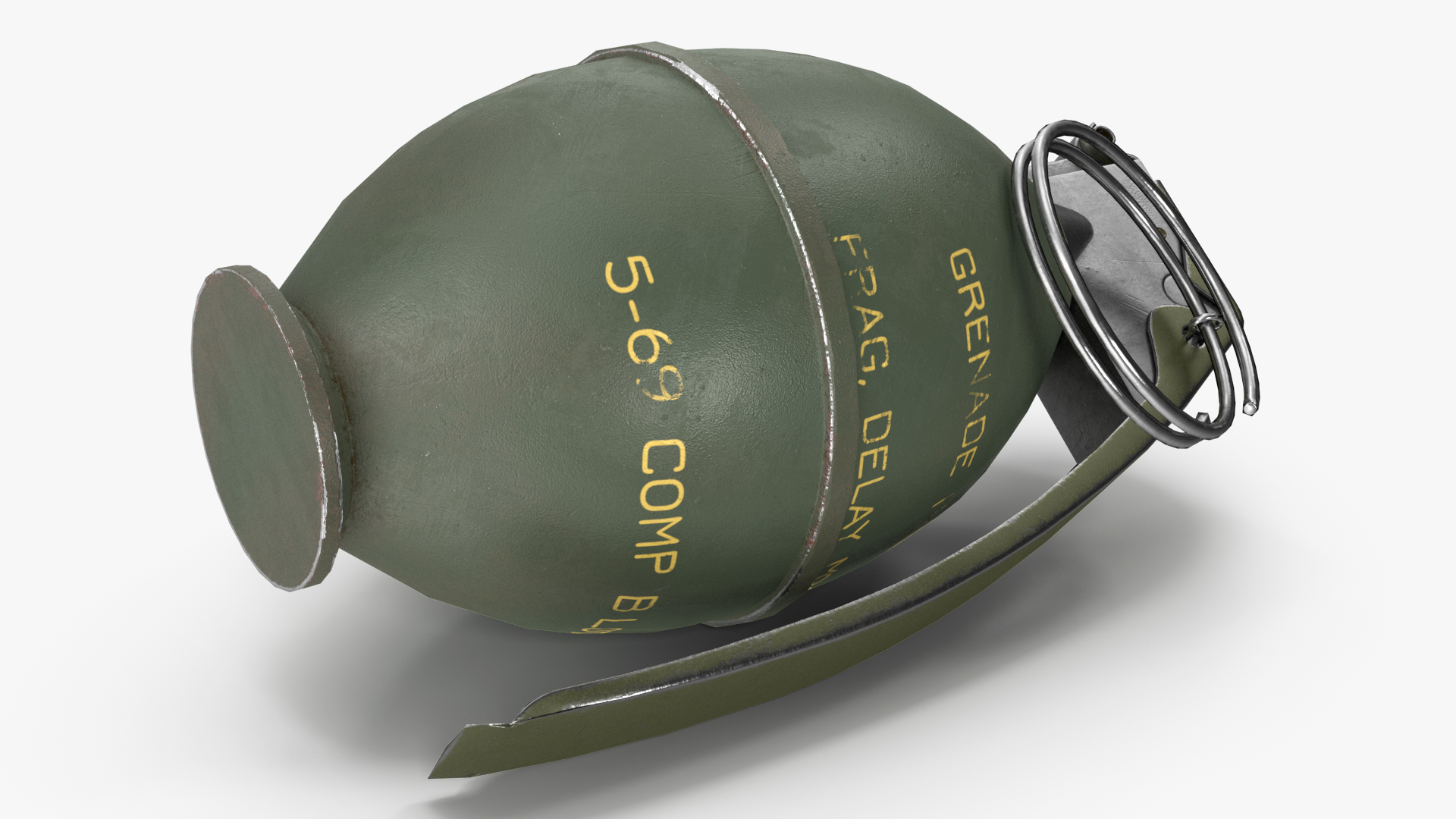 3D M26 Grenade Game Weapon model