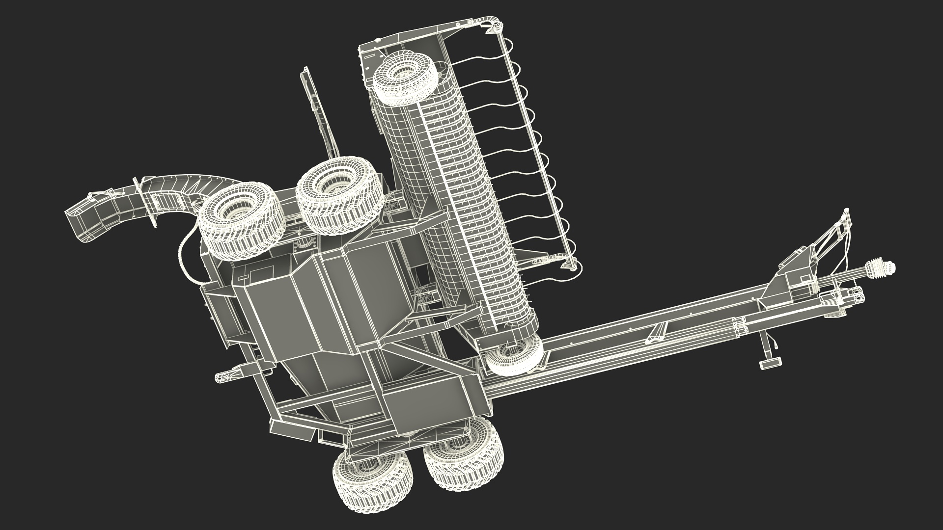 3D Forage Harvester Scorpion 300 Rigged